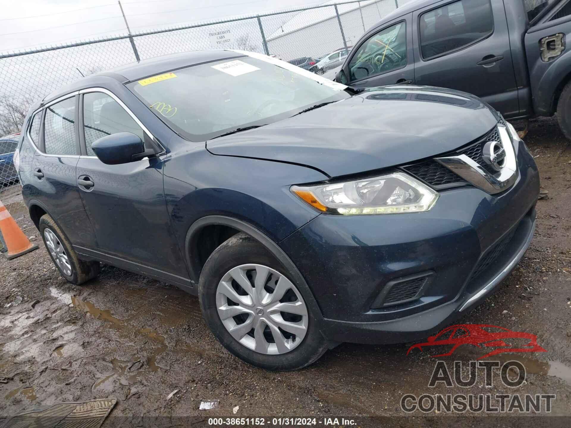 NISSAN ROGUE 2016 - KNMAT2MV9GP723988