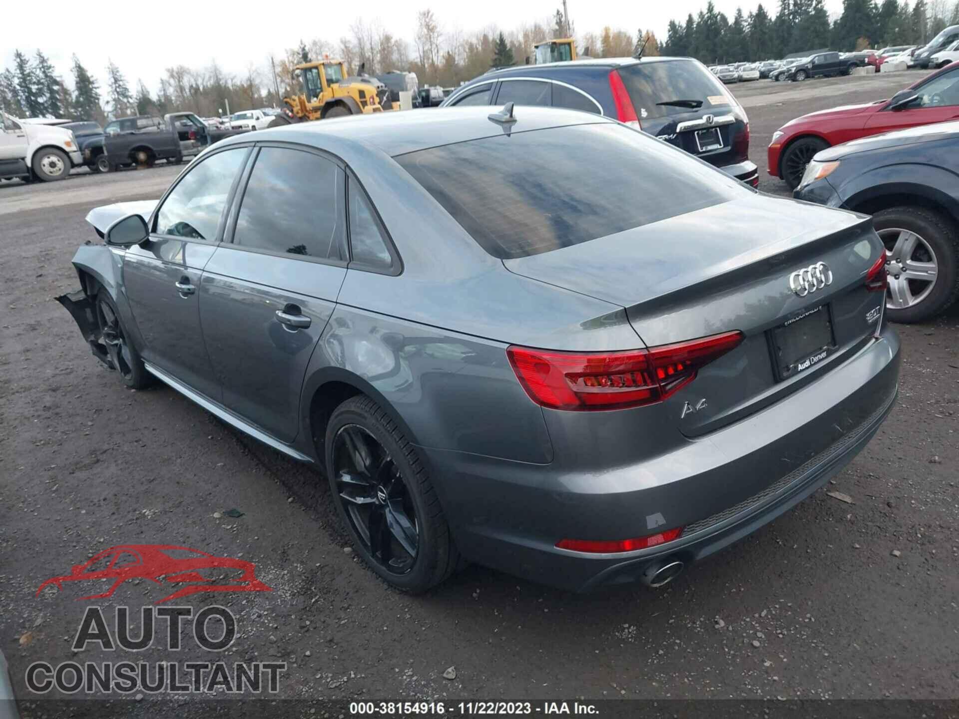 AUDI A4 2017 - WAUDNAF43HN044458
