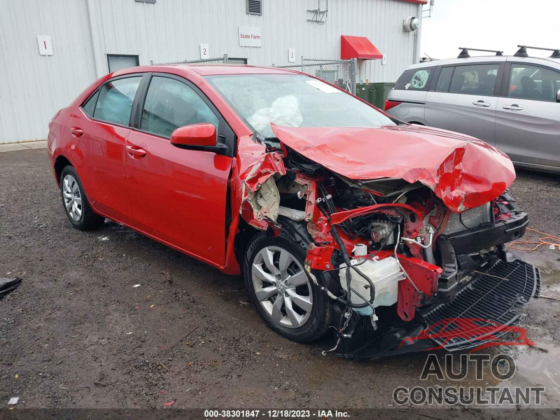 TOYOTA COROLLA 2016 - 2T1BURHE1GC630935