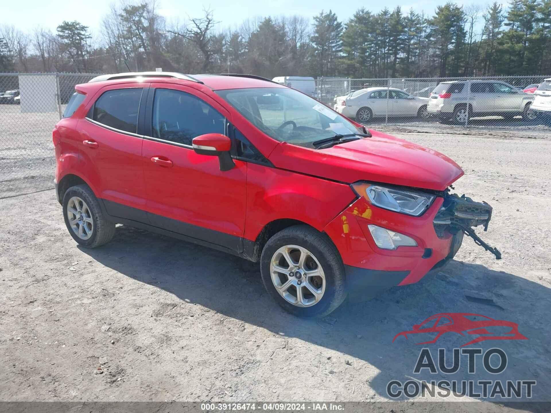 FORD ECOSPORT 2019 - MAJ6S3GL5KC259936