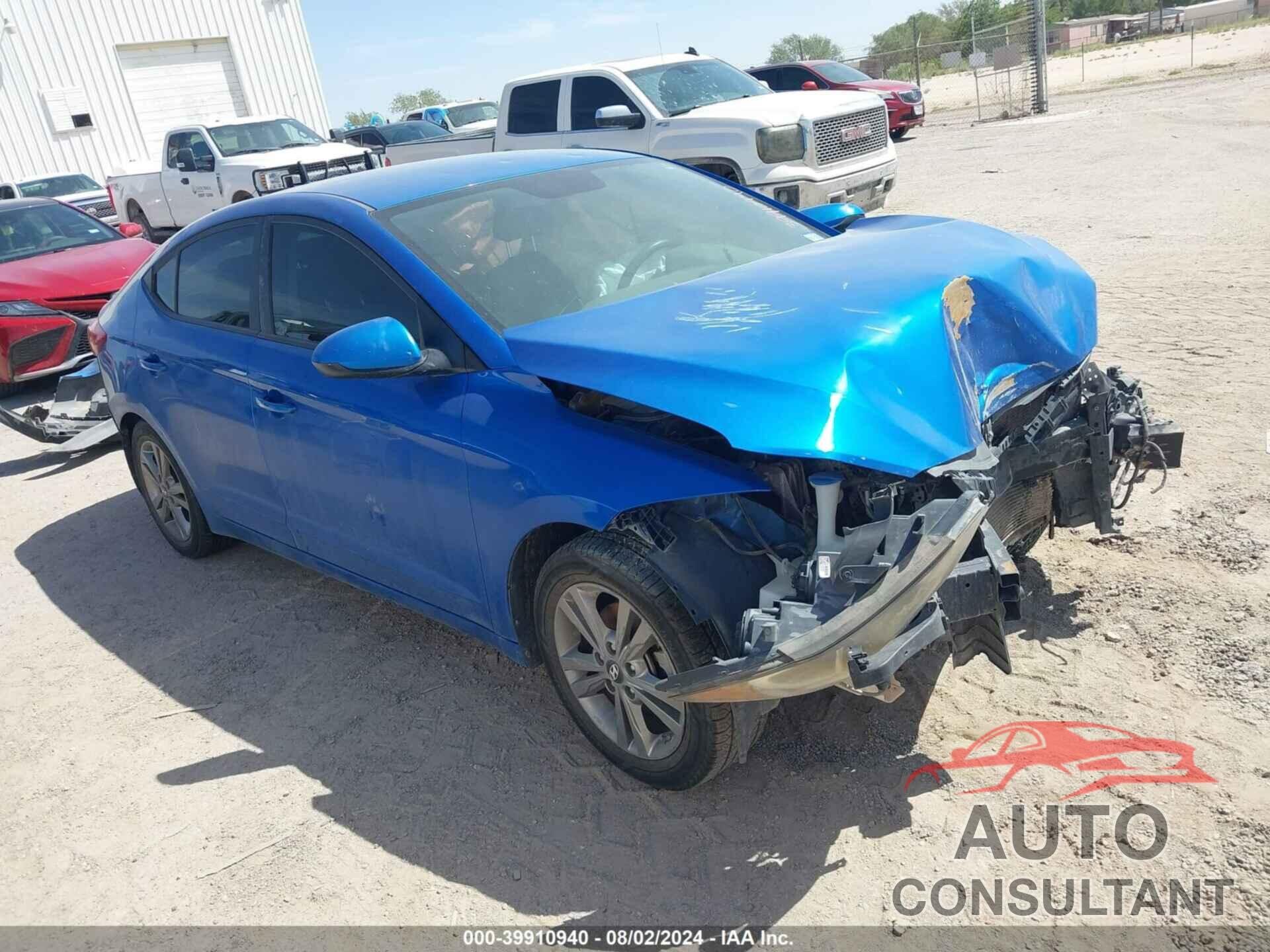 HYUNDAI ELANTRA 2018 - KMHD84LF5JU648697