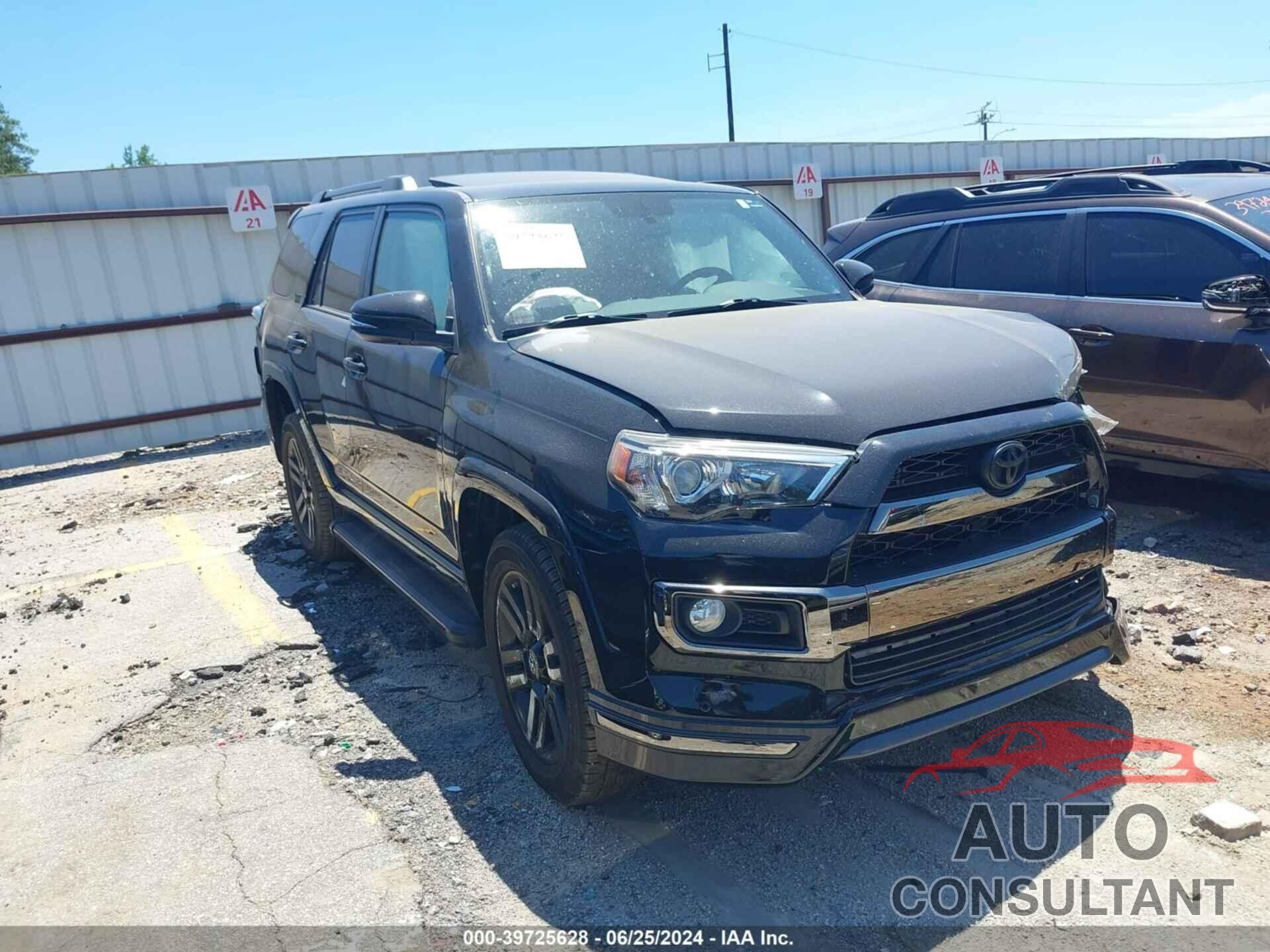 TOYOTA 4RUNNER 2019 - JTEBU5JR9K5718638