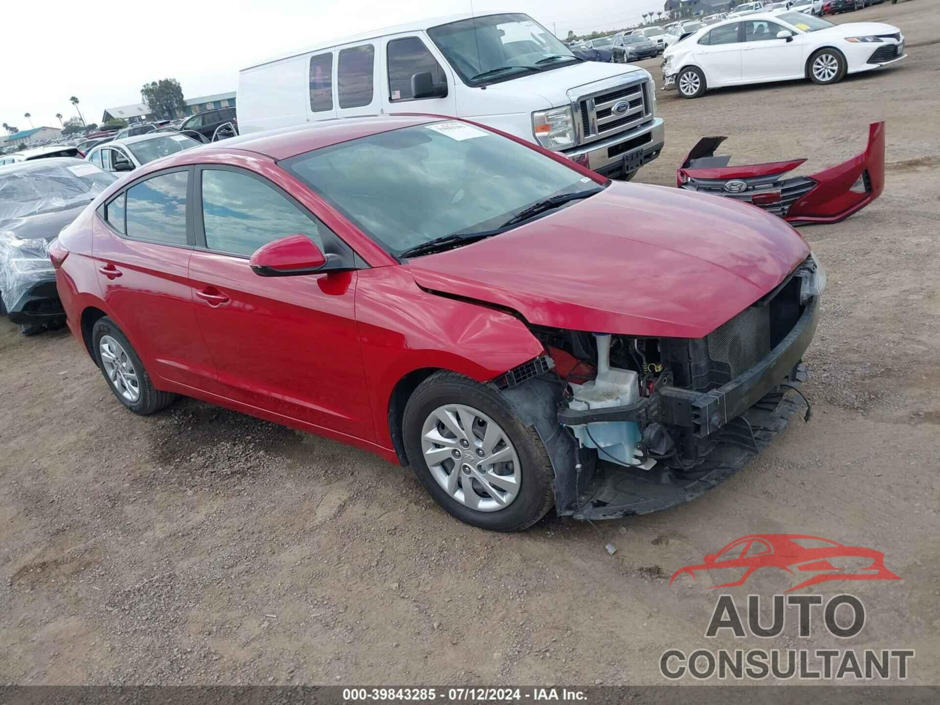 HYUNDAI ELANTRA 2019 - KMHD74LF9KU846896