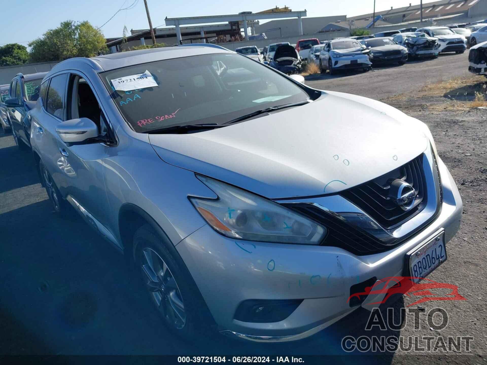 NISSAN MURANO 2017 - 5N1AZ2MG8HN150347