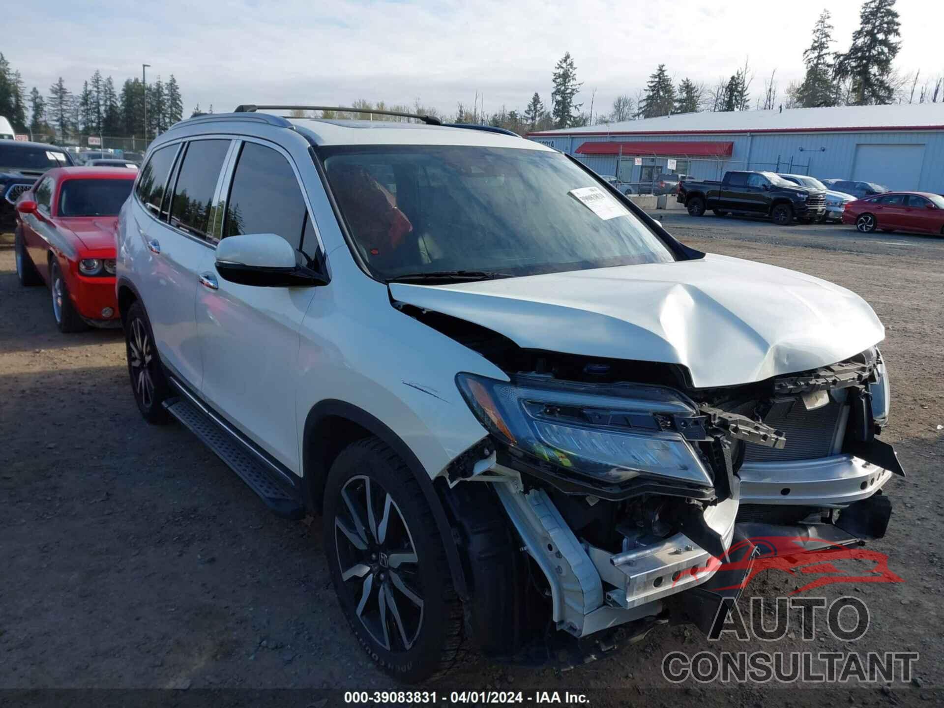 HONDA PILOT 2019 - 5FNYF6H09KB009700