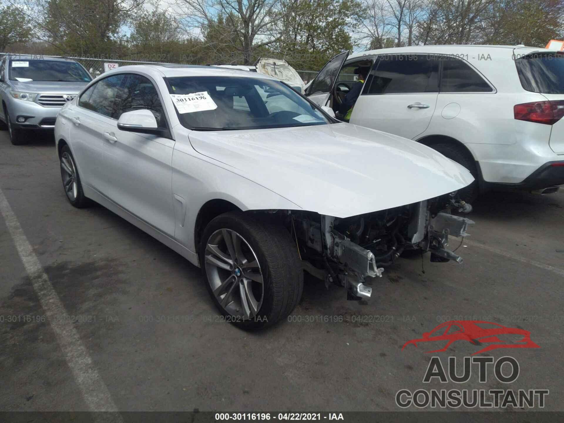 BMW 4 SERIES 2017 - WBA4F9C37HG812373