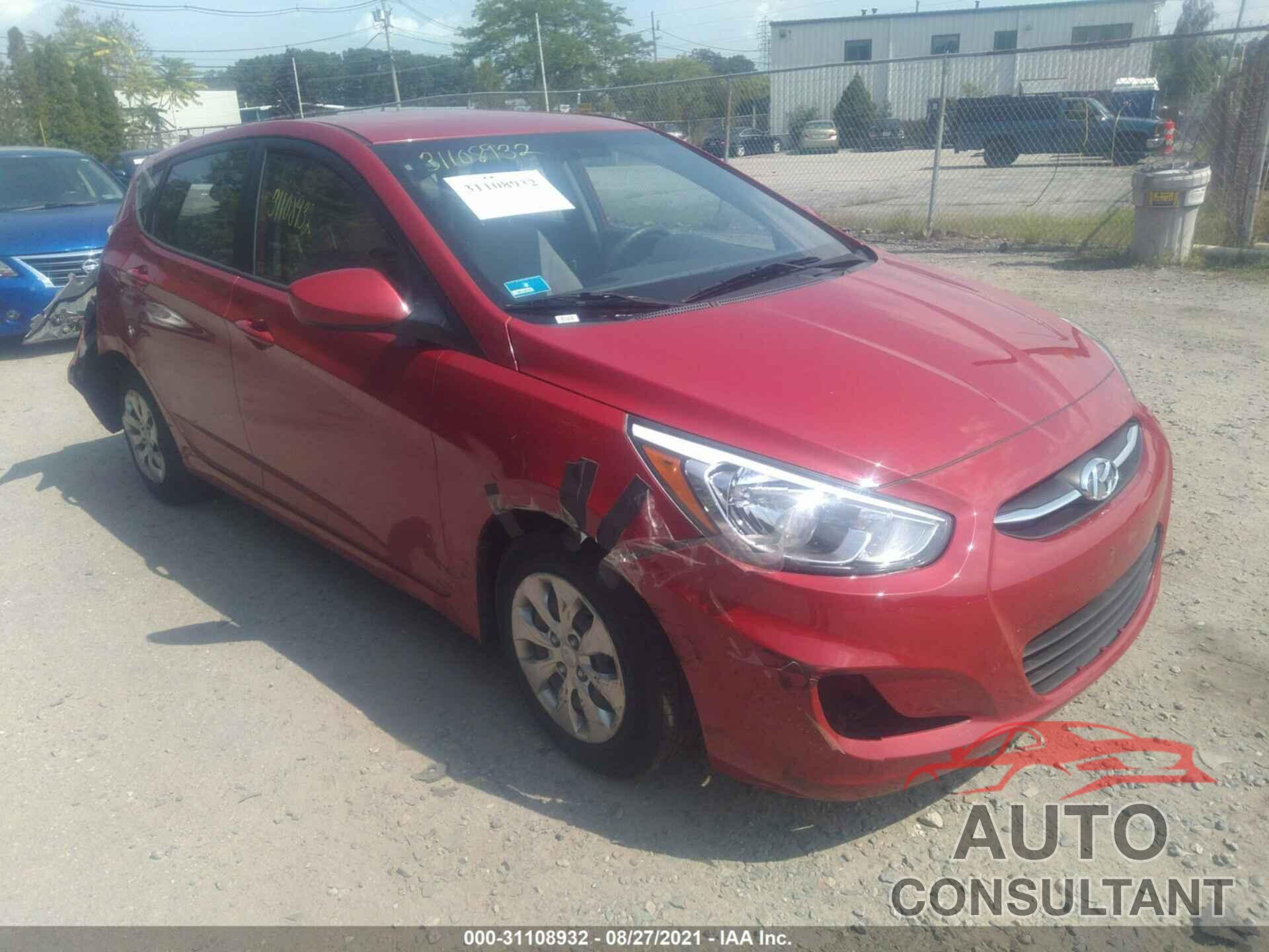 HYUNDAI ACCENT 2016 - KMHCT5AE9GU261170