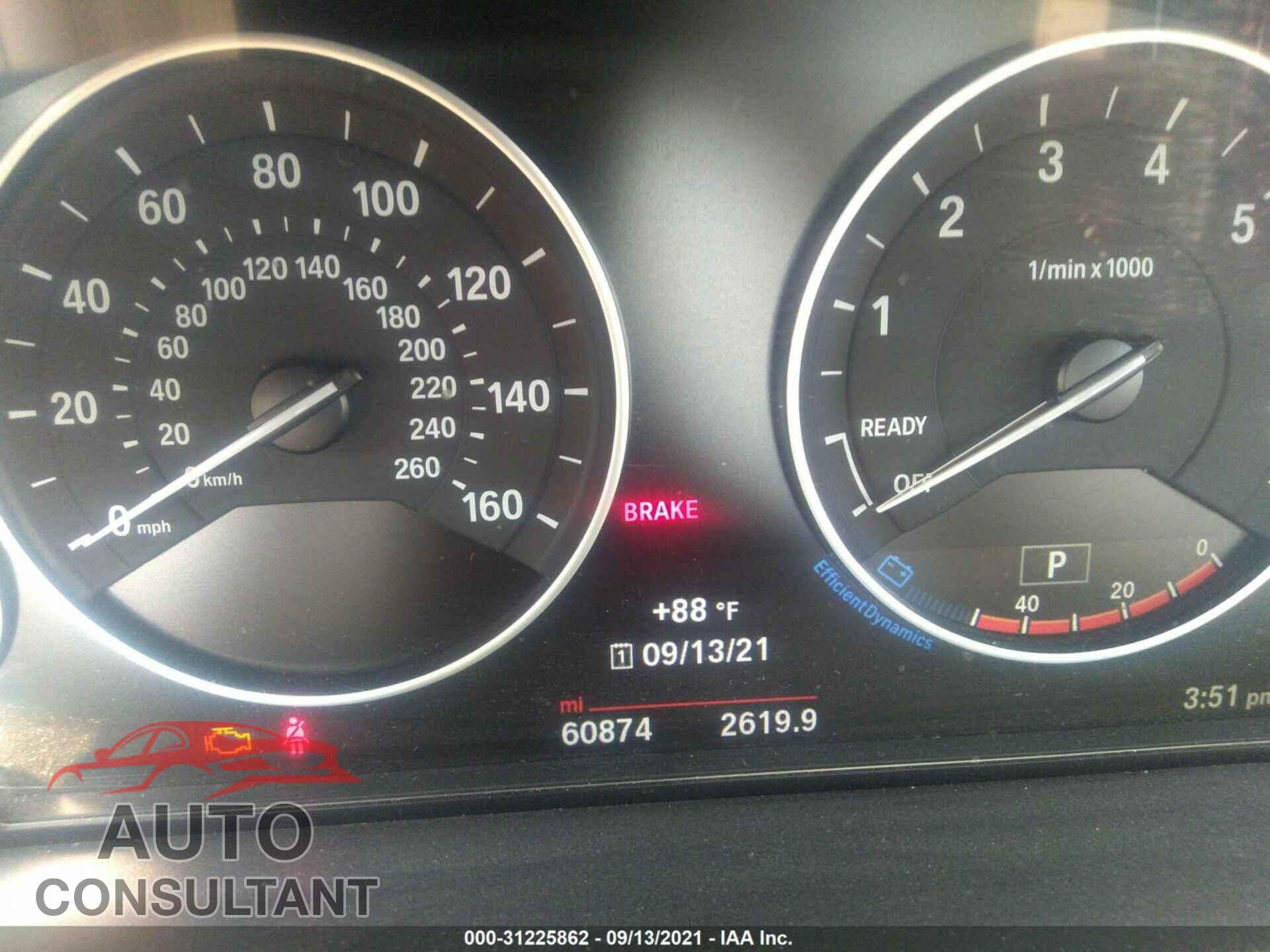 BMW 3 SERIES 2016 - WBA8E3G53GNU01964