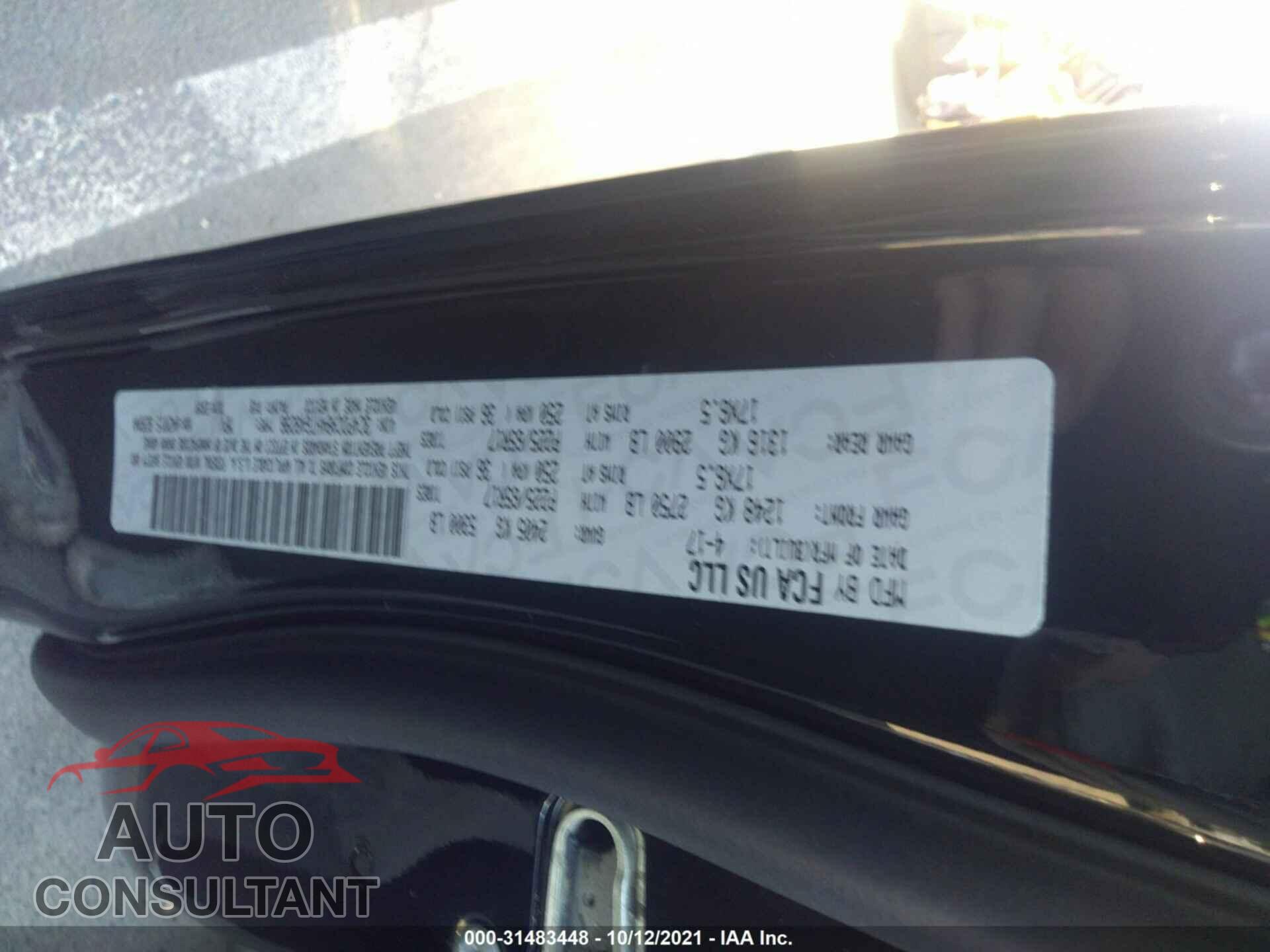 DODGE JOURNEY 2017 - 3C4PDCAB4HT648296