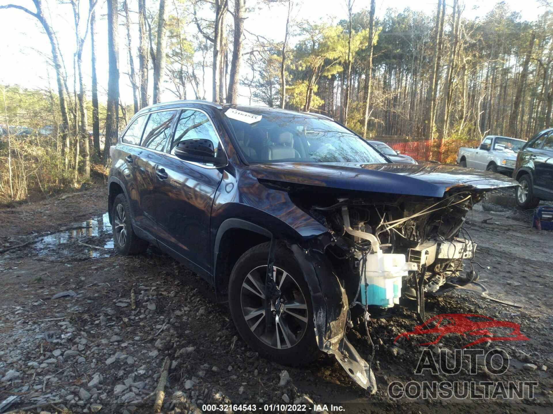 TOYOTA HIGHLANDER 2016 - 5TDJKRFH1GS229195