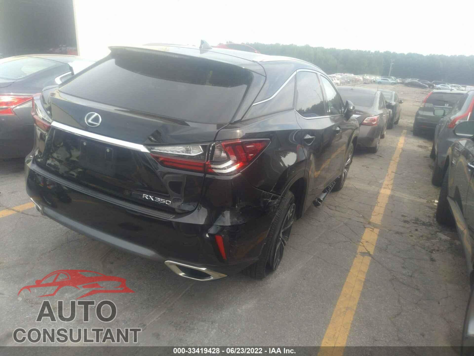 LEXUS RX 2017 - 2T2ZZMCA3HC072168
