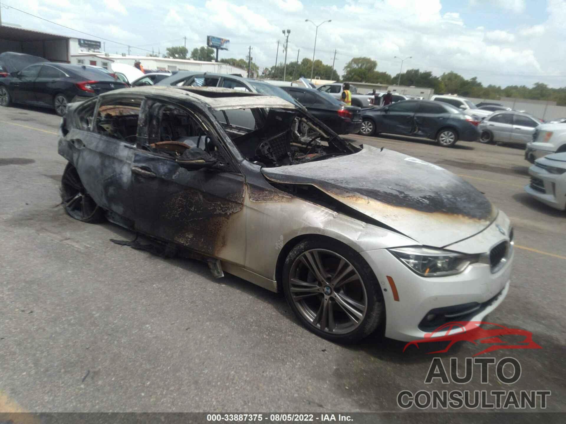 BMW 3 SERIES 2017 - WBA8B3G51HNU35444