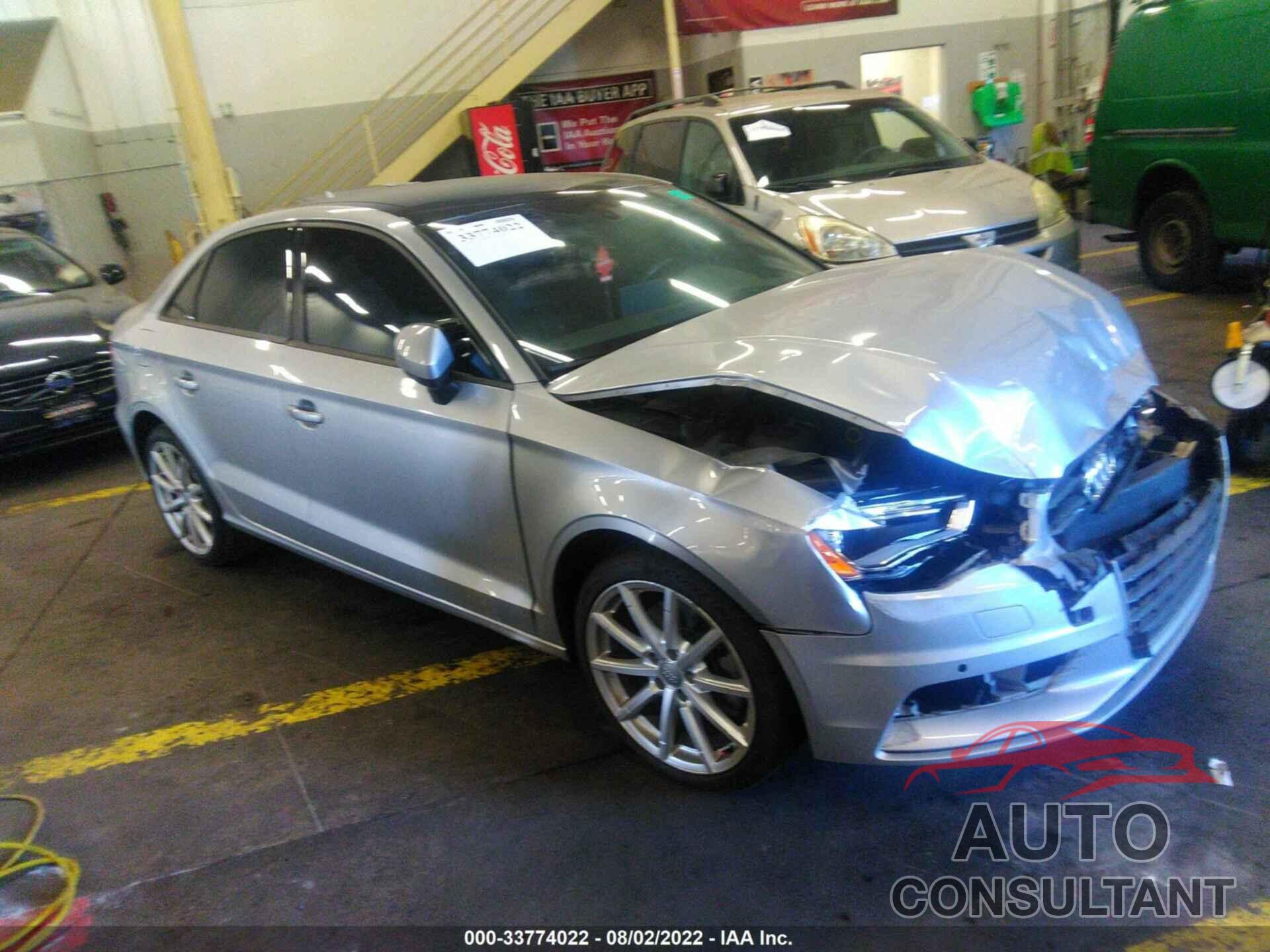 AUDI A3 2016 - WAUA7GFF0G1039449