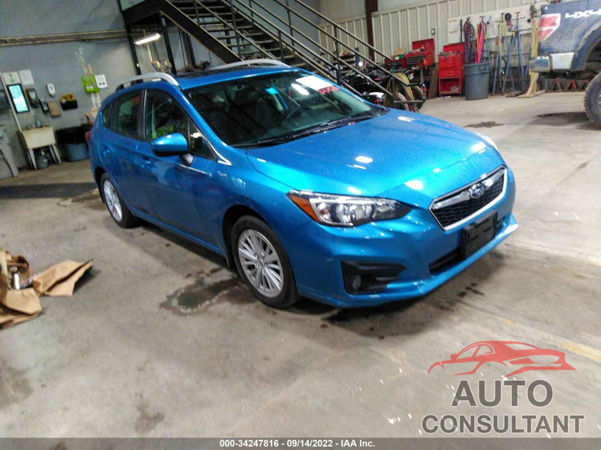 SUBARU IMPREZA 2017 - 4S3GTAD61H3722808