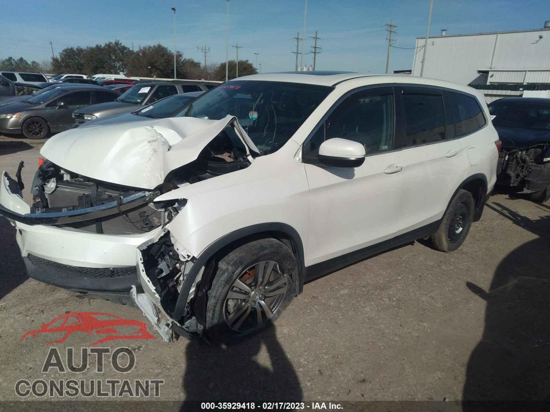 HONDA PILOT 2018 - 5FNYF5H57JB009795