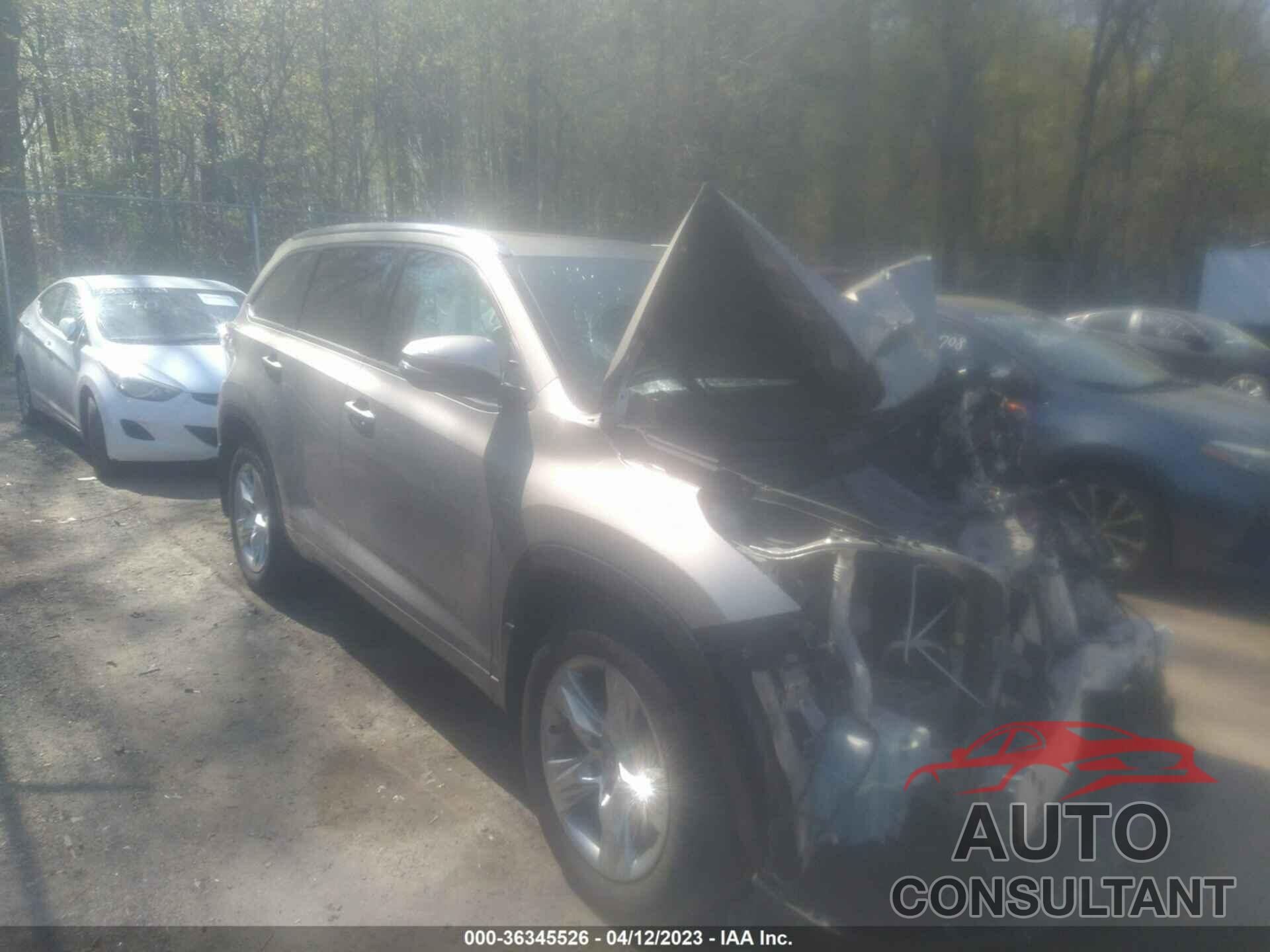 TOYOTA HIGHLANDER 2016 - 5TDDKRFH7GS328293