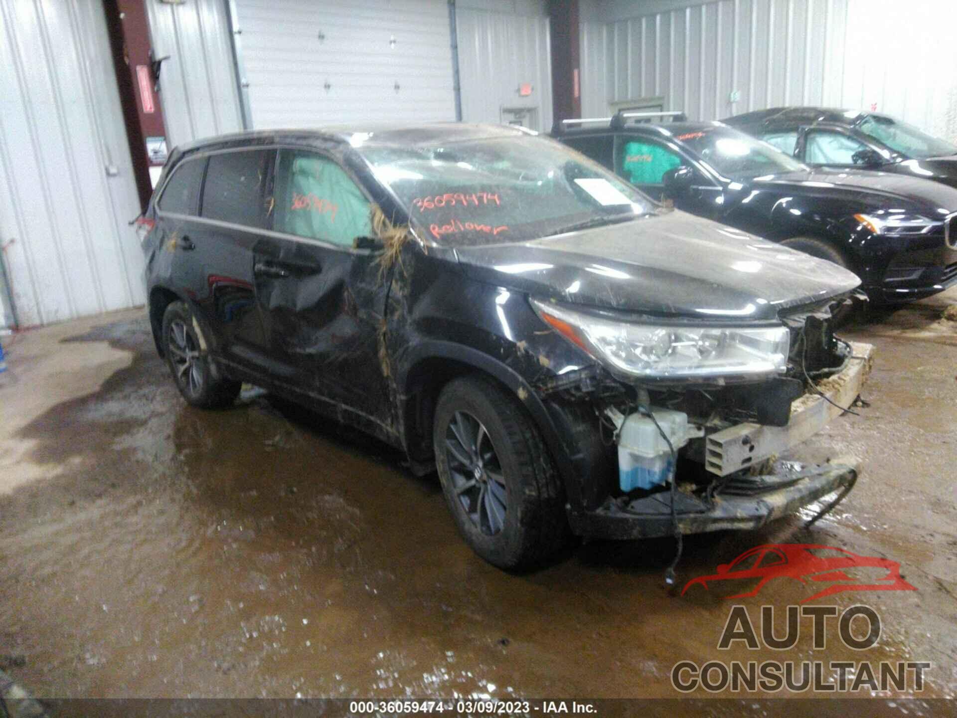 TOYOTA HIGHLANDER 2017 - 5TDJZRFH5HS477379