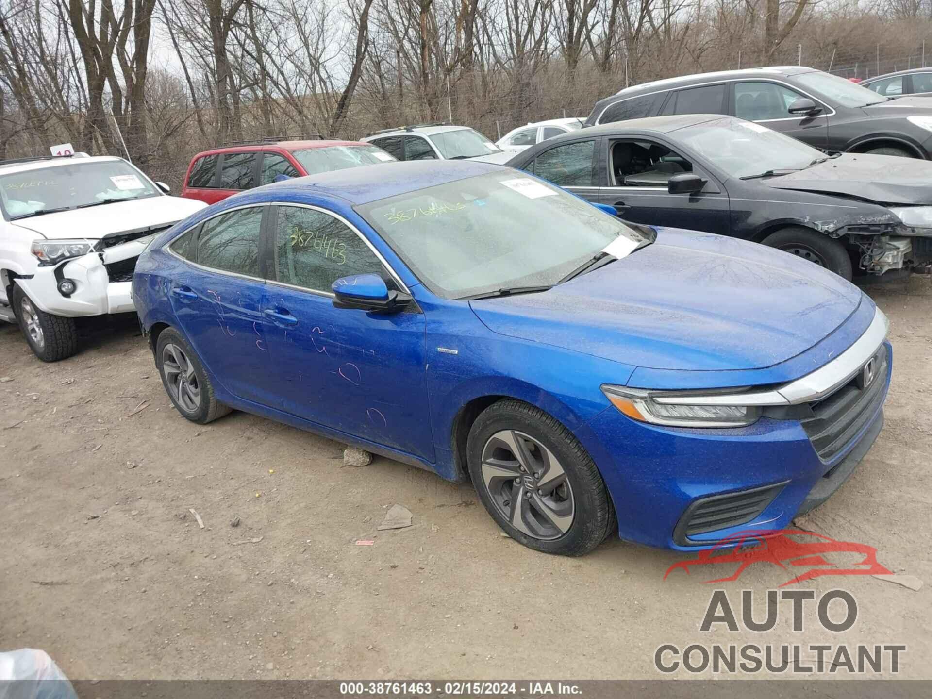 HONDA INSIGHT 2019 - 19XZE4F52KE014429