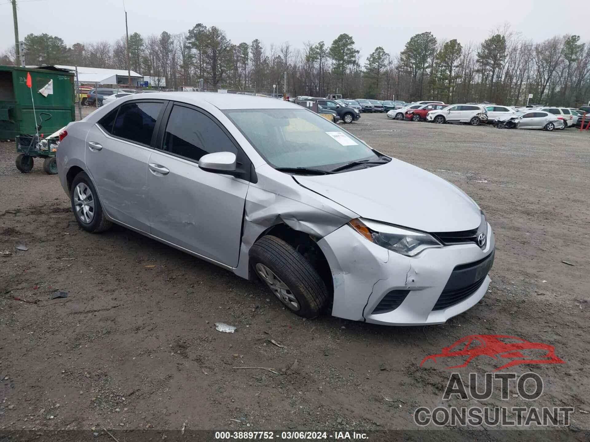 TOYOTA COROLLA 2016 - 2T1BURHE5GC729774