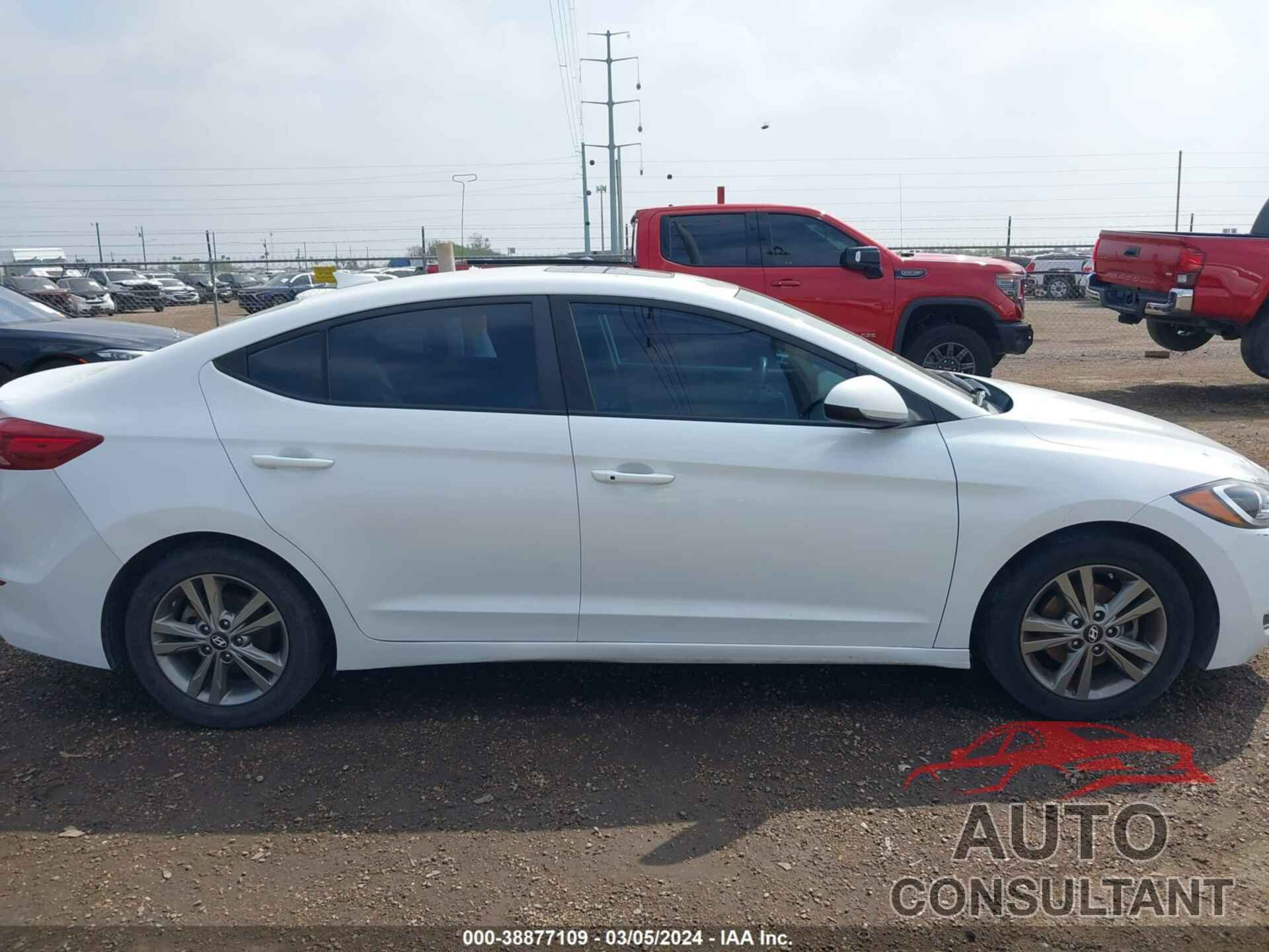 HYUNDAI ELANTRA 2018 - 5NPD84LFXJH321713