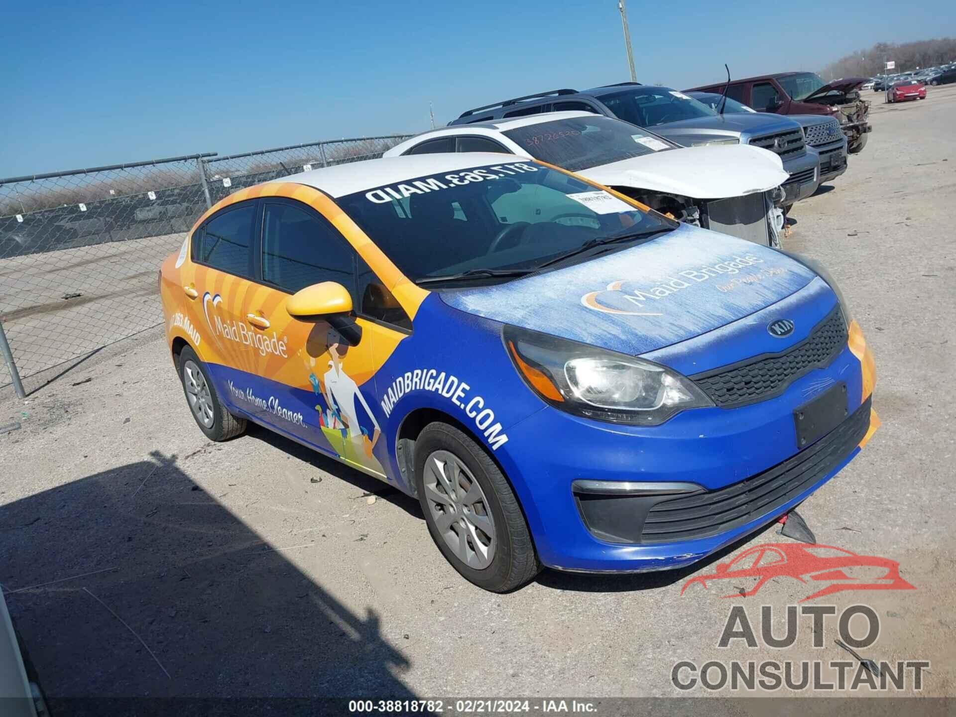 KIA RIO 2016 - KNADM4A34G6554832