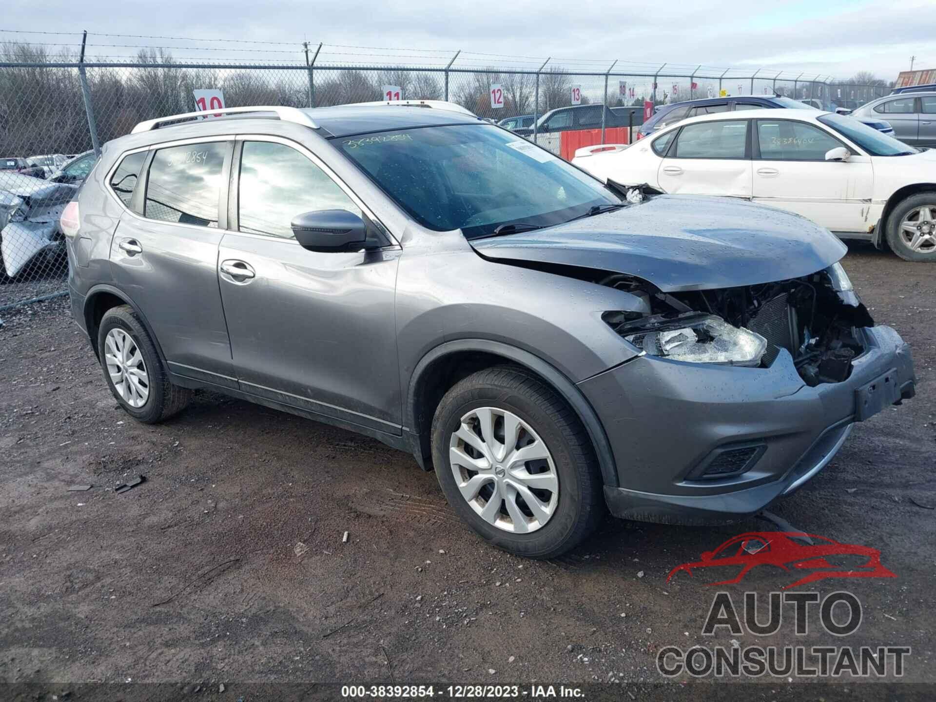 NISSAN ROGUE 2016 - KNMAT2MV9GP703241