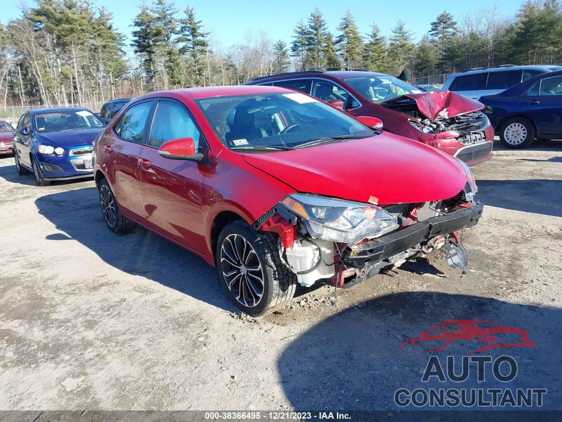 TOYOTA COROLLA 2016 - 2T1BURHE1GC525523