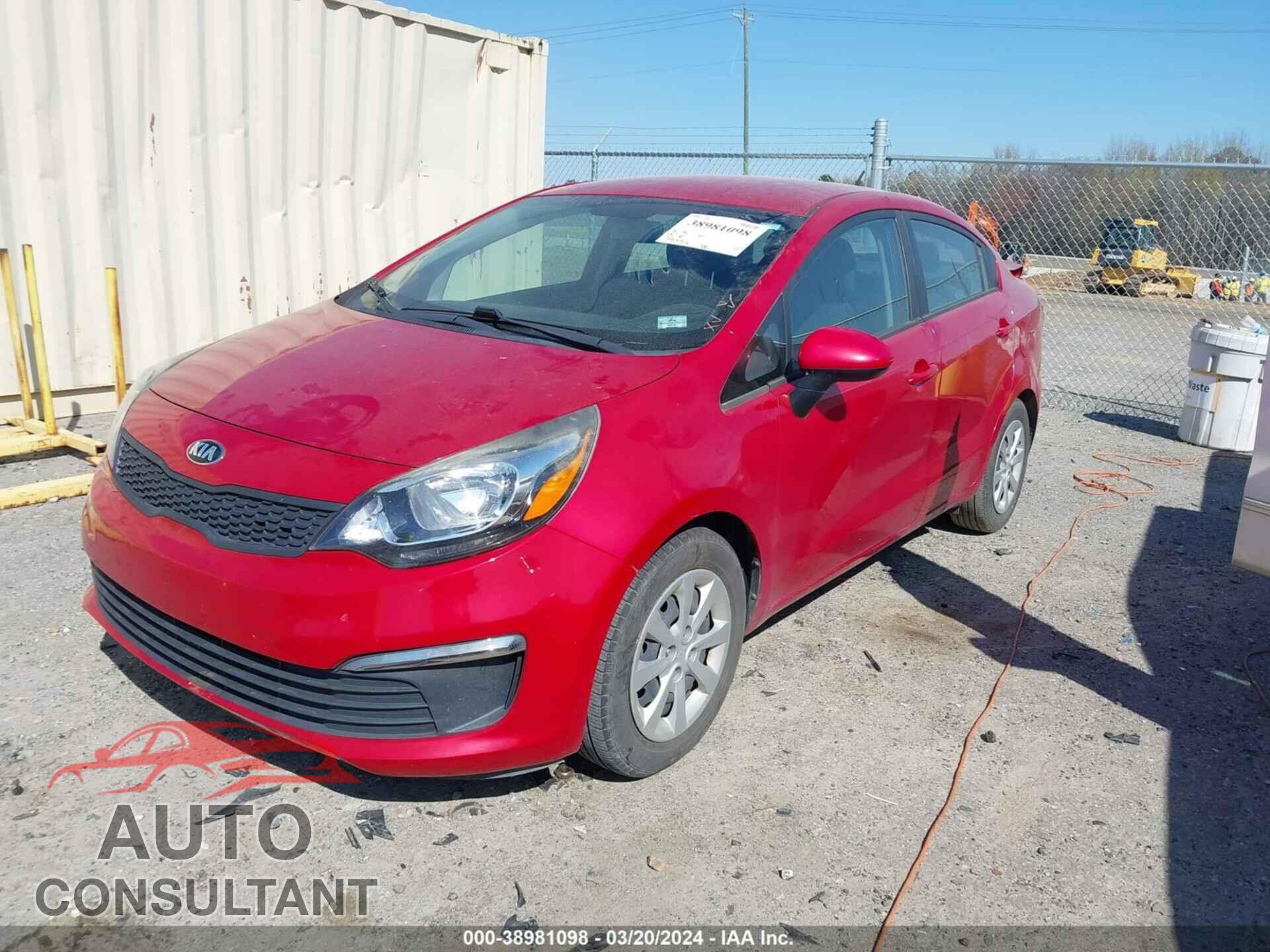 KIA RIO 2017 - KNADM4A36H6085695