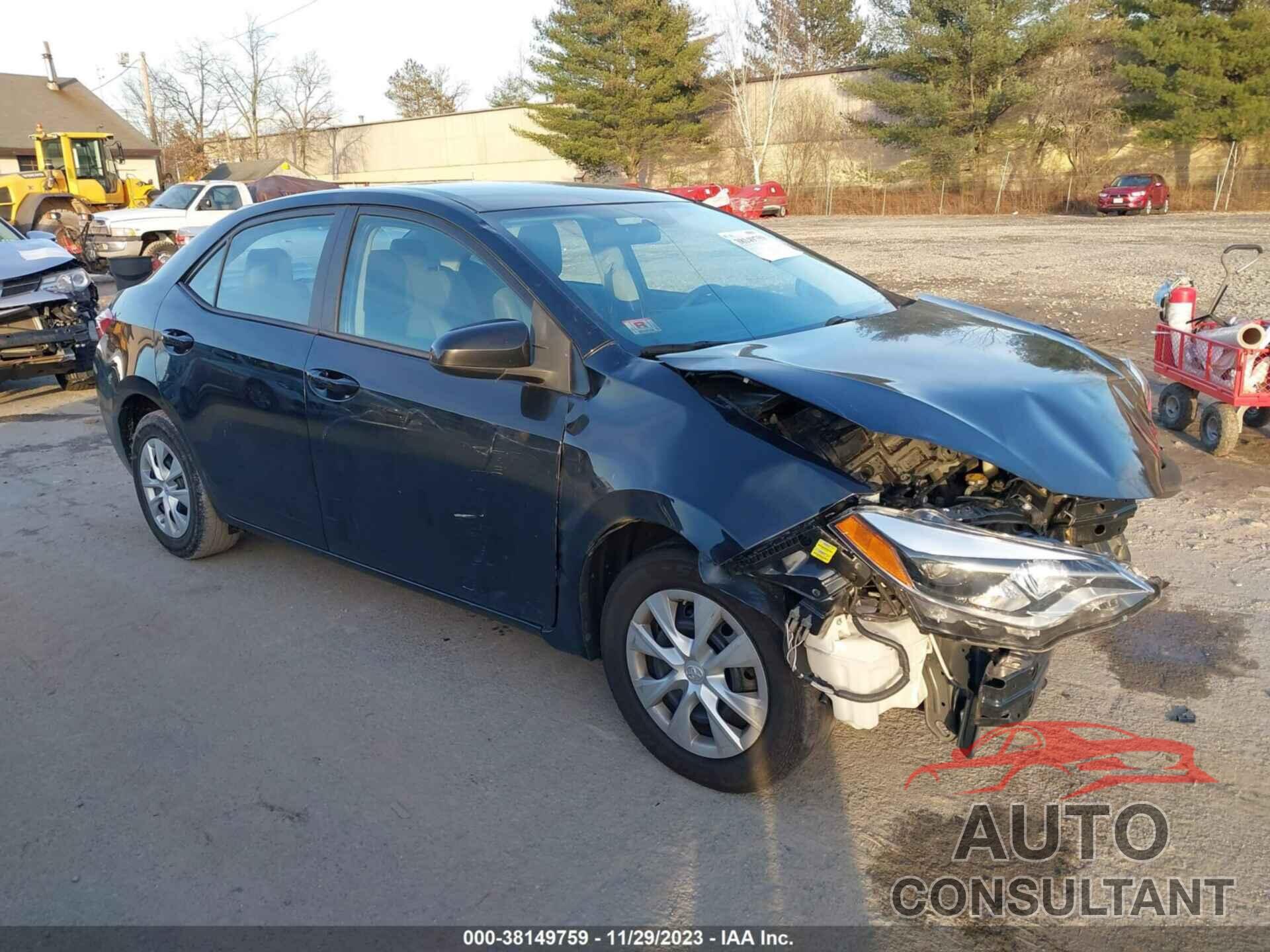 TOYOTA COROLLA 2016 - 2T1BURHE1GC486500