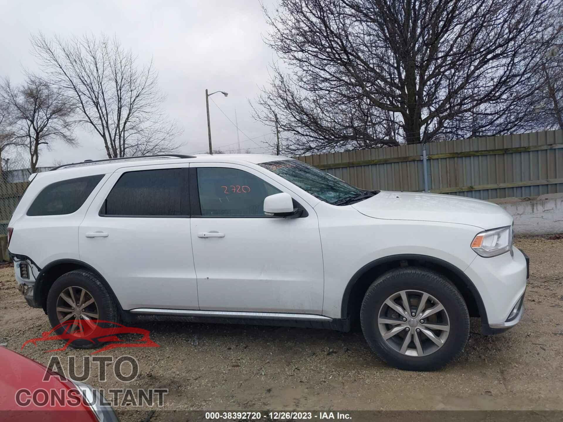 DODGE DURANGO 2016 - 1C4RDJDG9GC433091