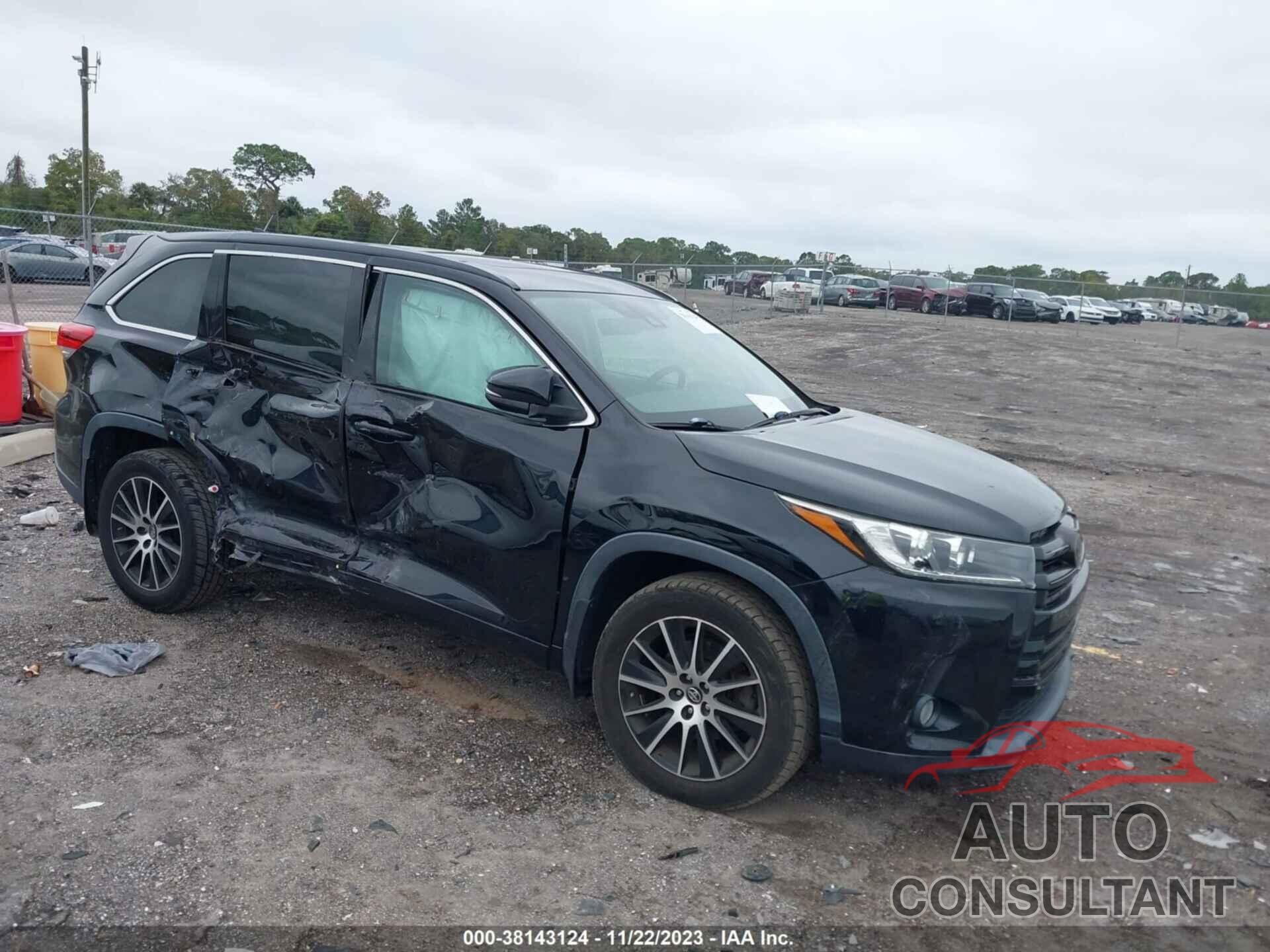 TOYOTA HIGHLANDER 2017 - 5TDKZRFH5HS214085