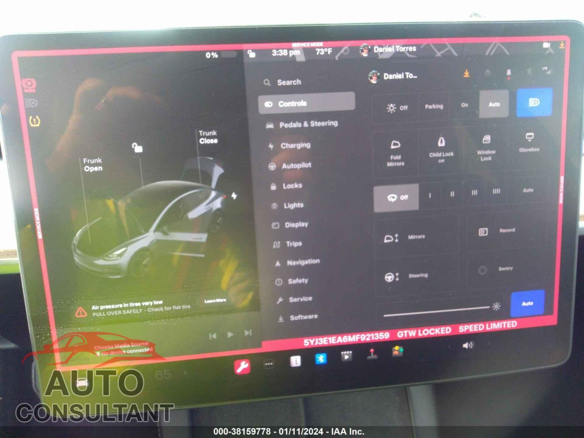 TESLA MODEL 3 2021 - 5YJ3E1EA6MF921359