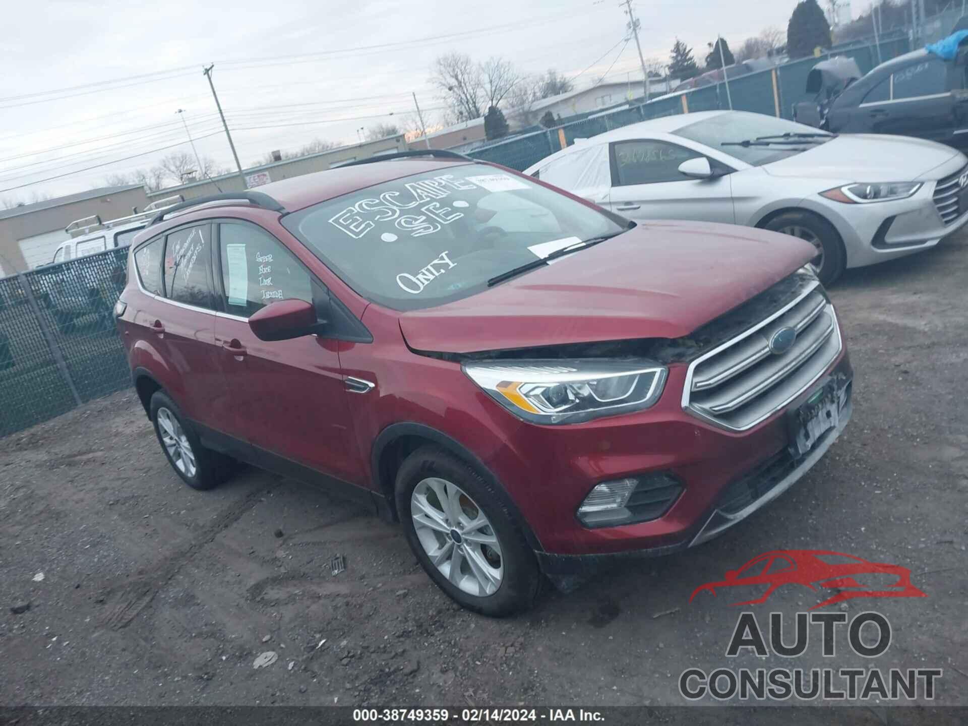 FORD ESCAPE 2017 - 1FMCU0GD9HUD17222