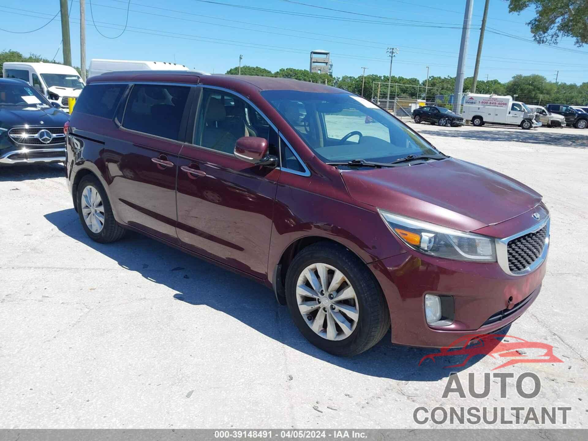 KIA SEDONA 2016 - KNDMC5C19G6143918