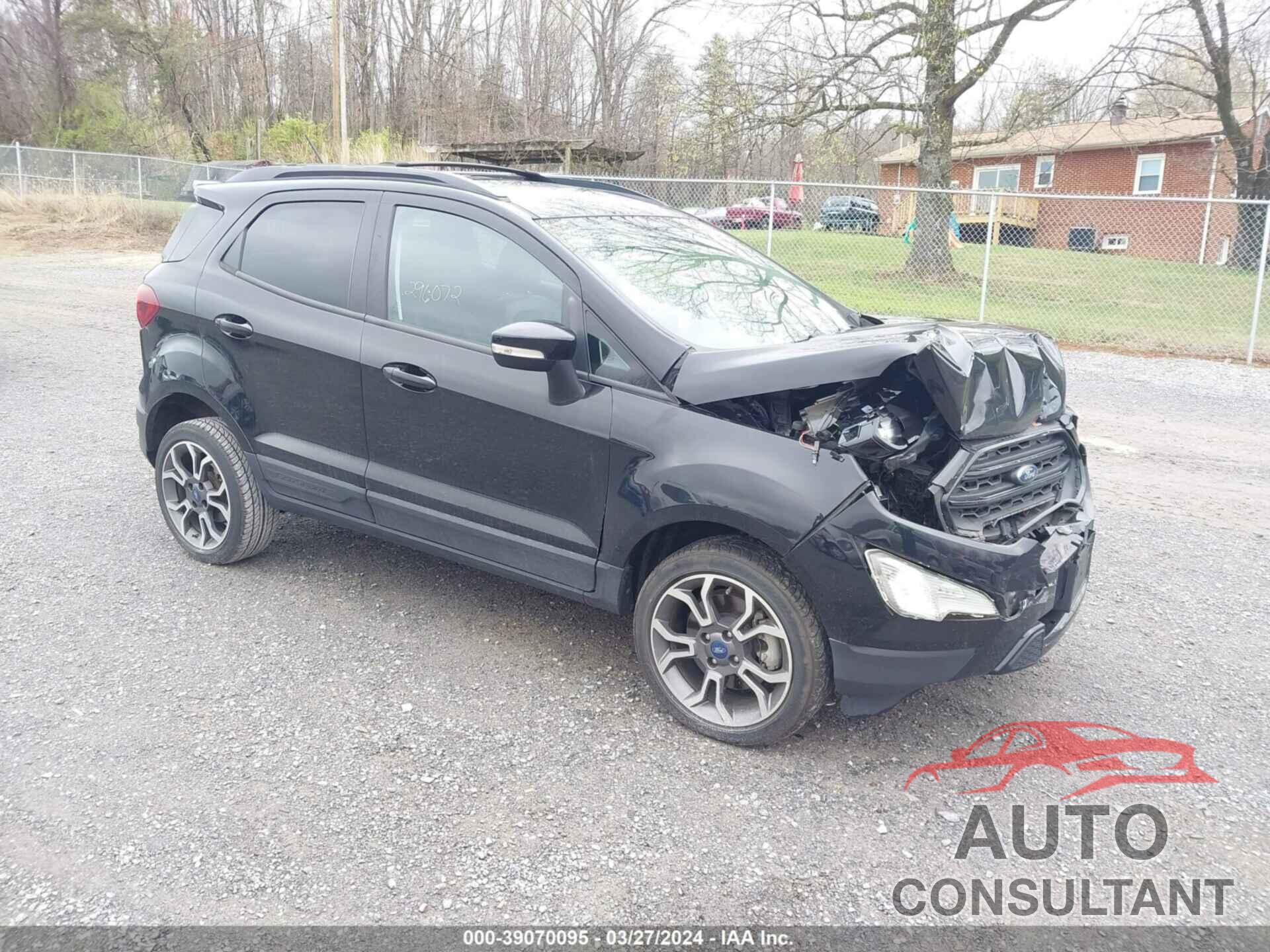 FORD ECOSPORT 2019 - MAJ6S3JL3KC296072