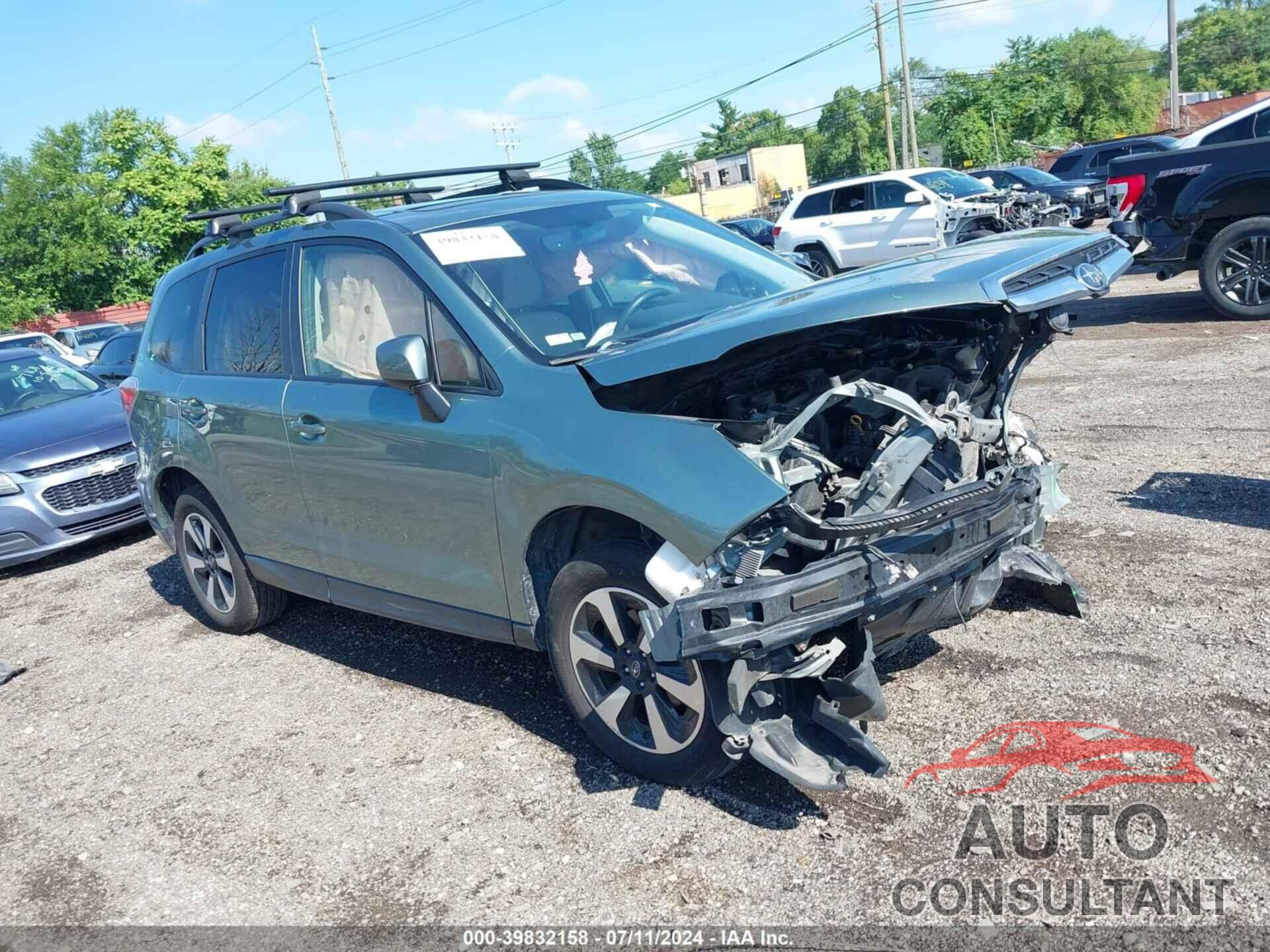 SUBARU FORESTER 2018 - JF2SJAEC2JH453264