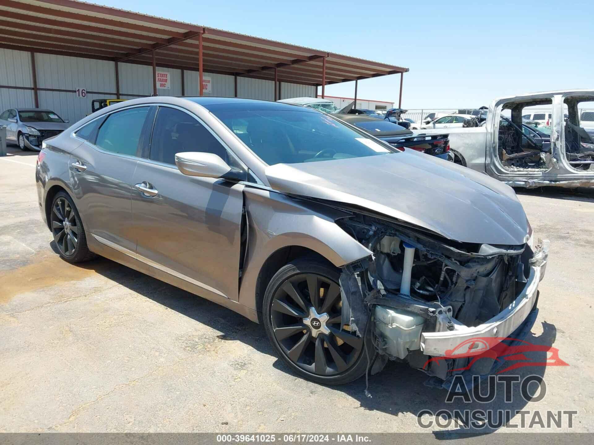 HYUNDAI AZERA 2012 - KMHFH4JG1CA153423