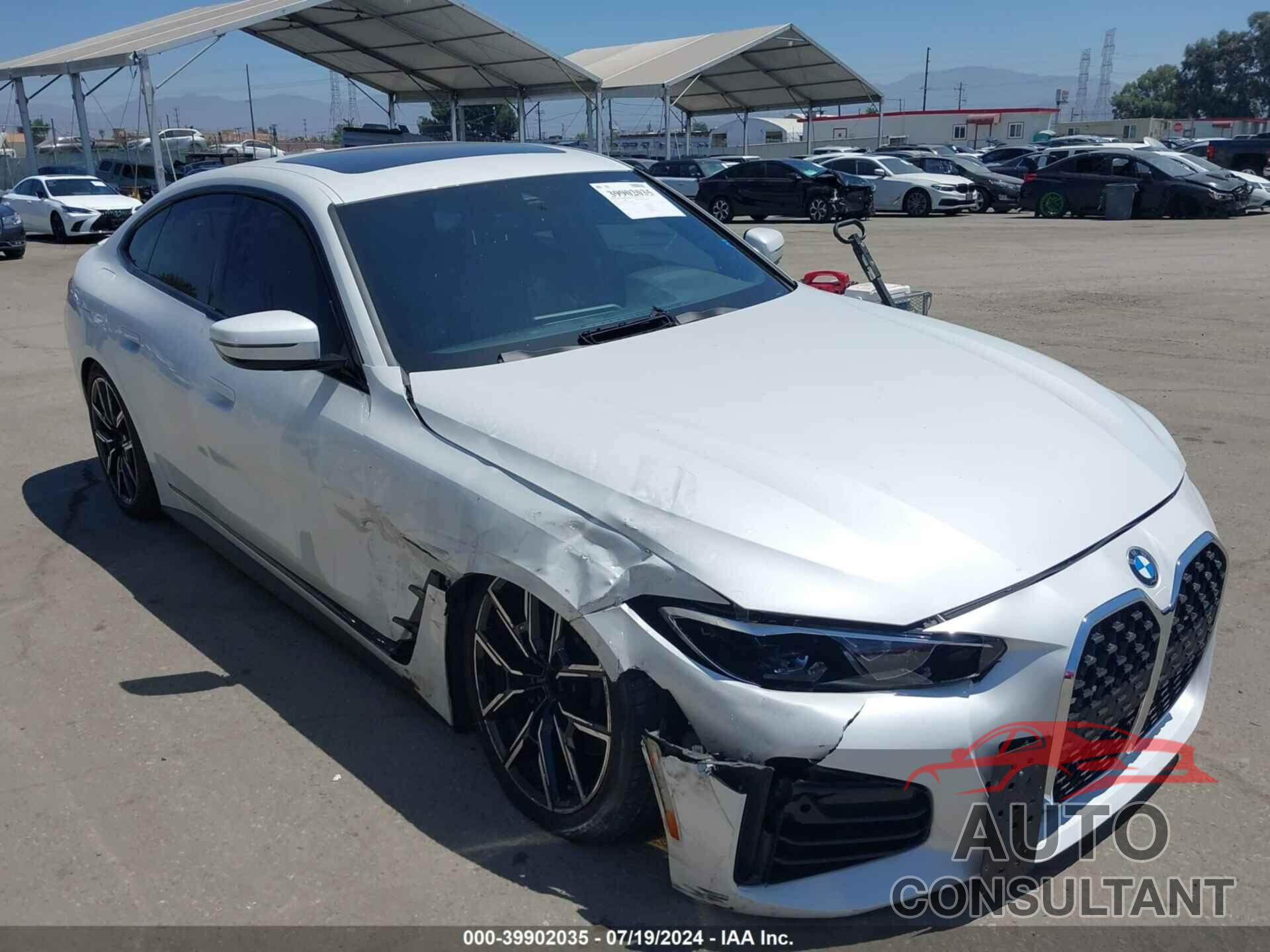 BMW 430I GRAN COUPE 2022 - WBA63AV02NFM70435