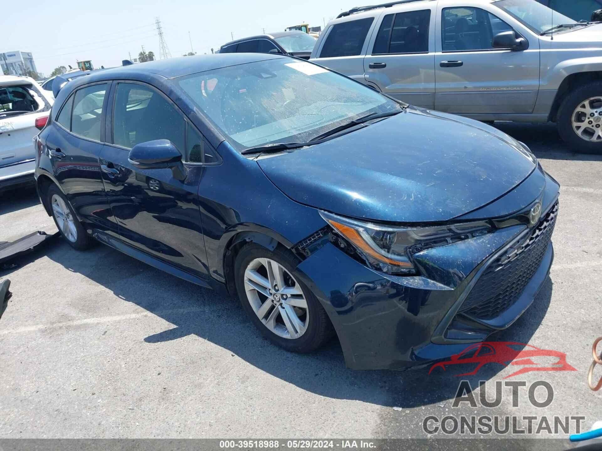 TOYOTA COROLLA 2019 - JTNK4RBE5K3041523