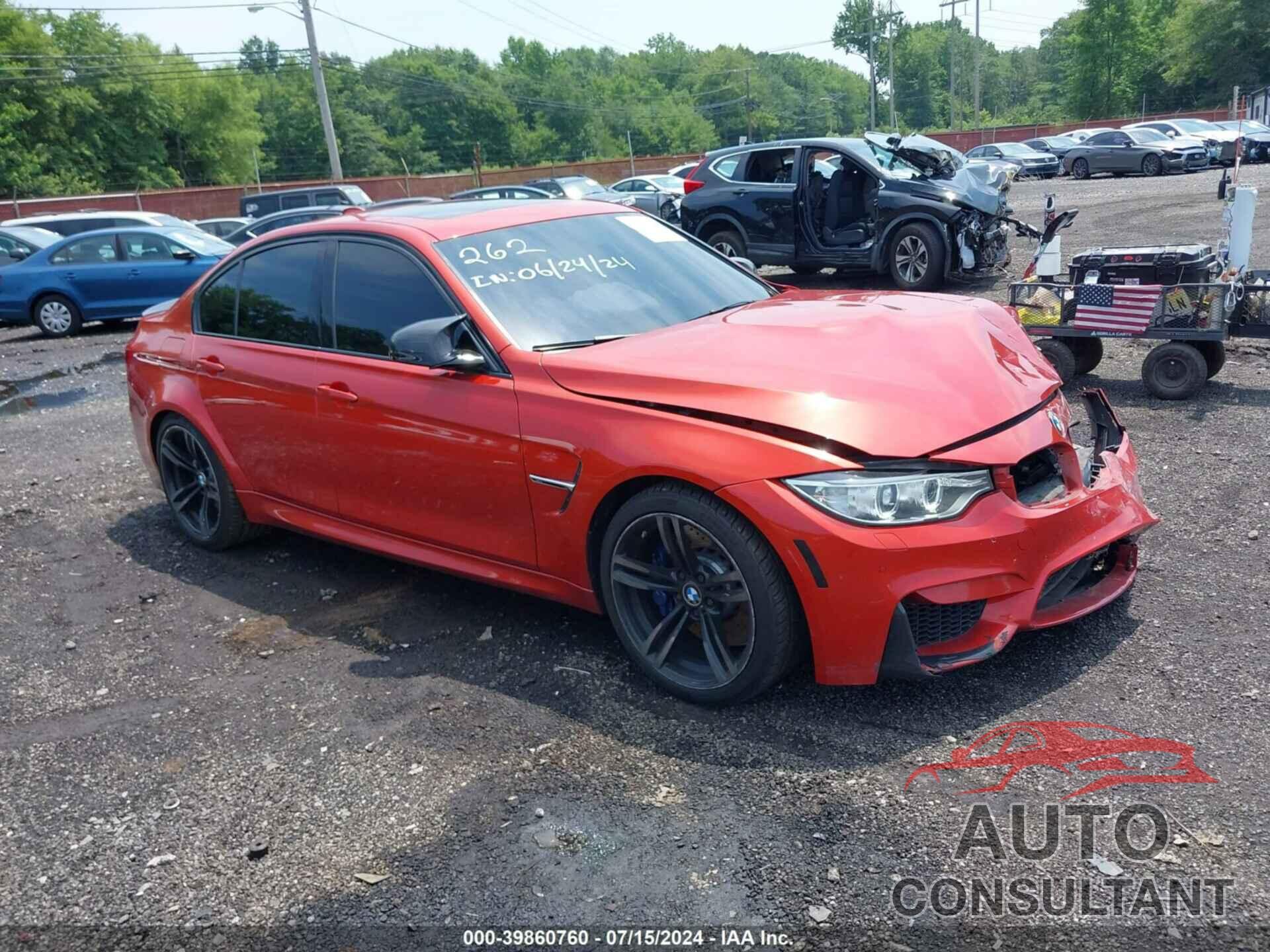 BMW M3 2016 - WBS8M9C59GP966831