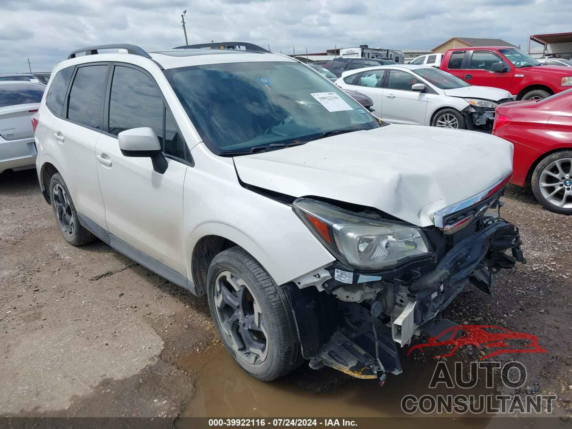 SUBARU FORESTER 2017 - JF2SJAGC8HH563582