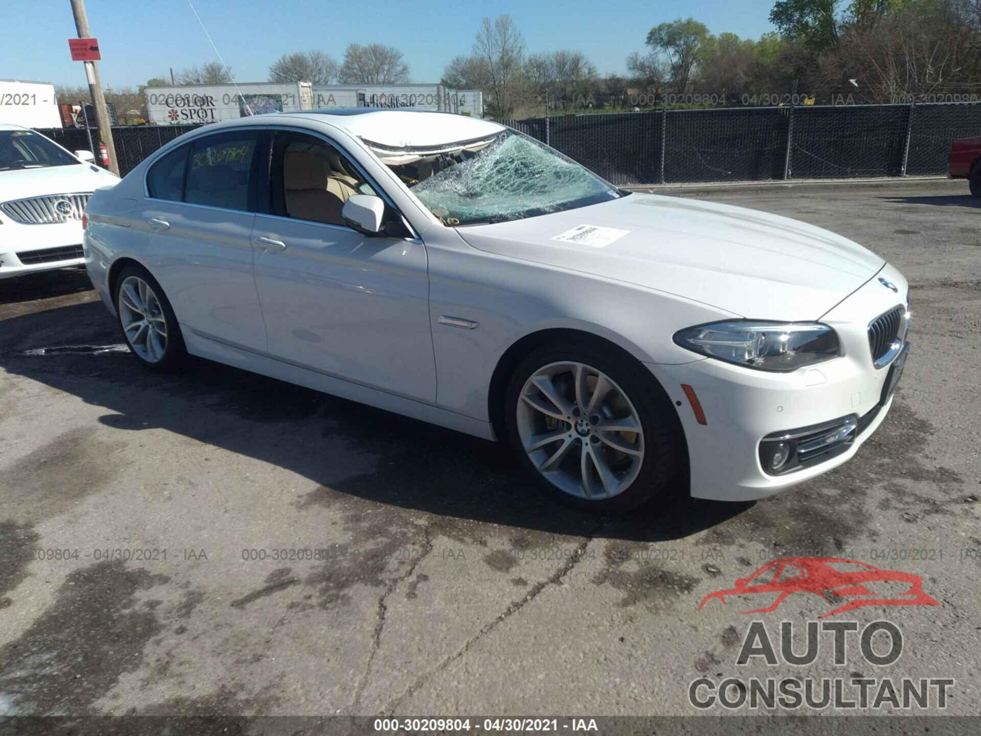 BMW 5 SERIES 2016 - WBA5B3C58GG260623