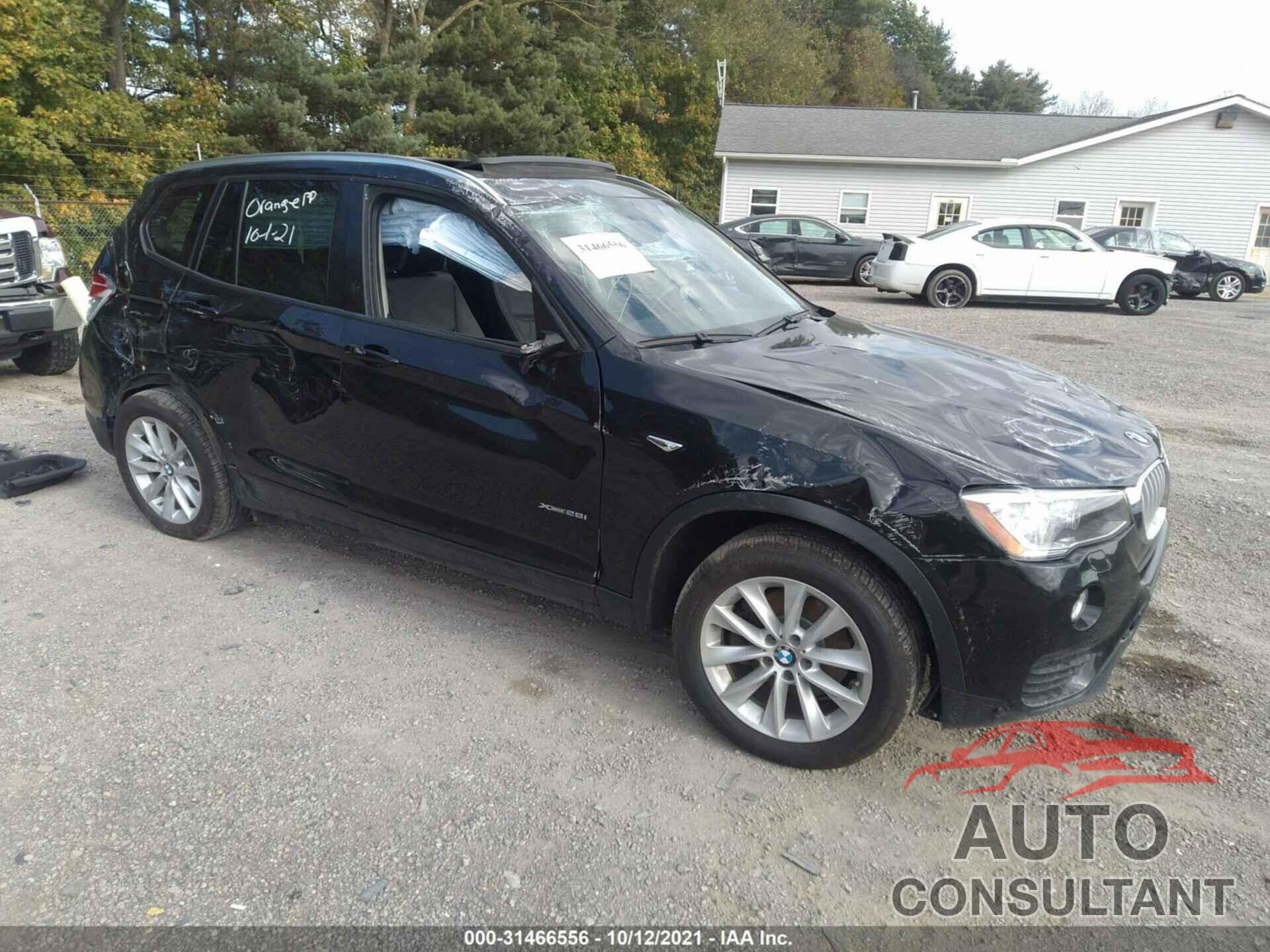 BMW X3 2016 - 5UXWX9C52G0D92184