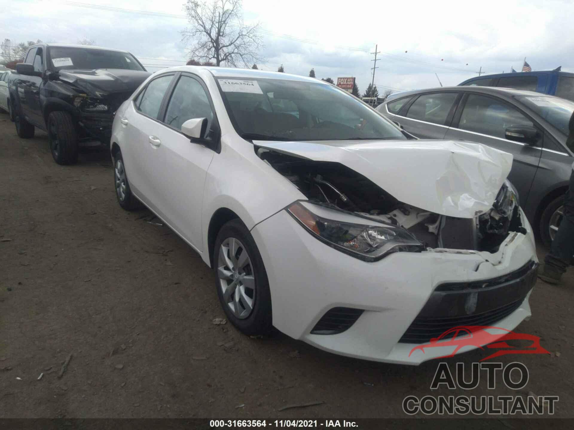 TOYOTA COROLLA 2016 - 2T1BURHEXGC649385