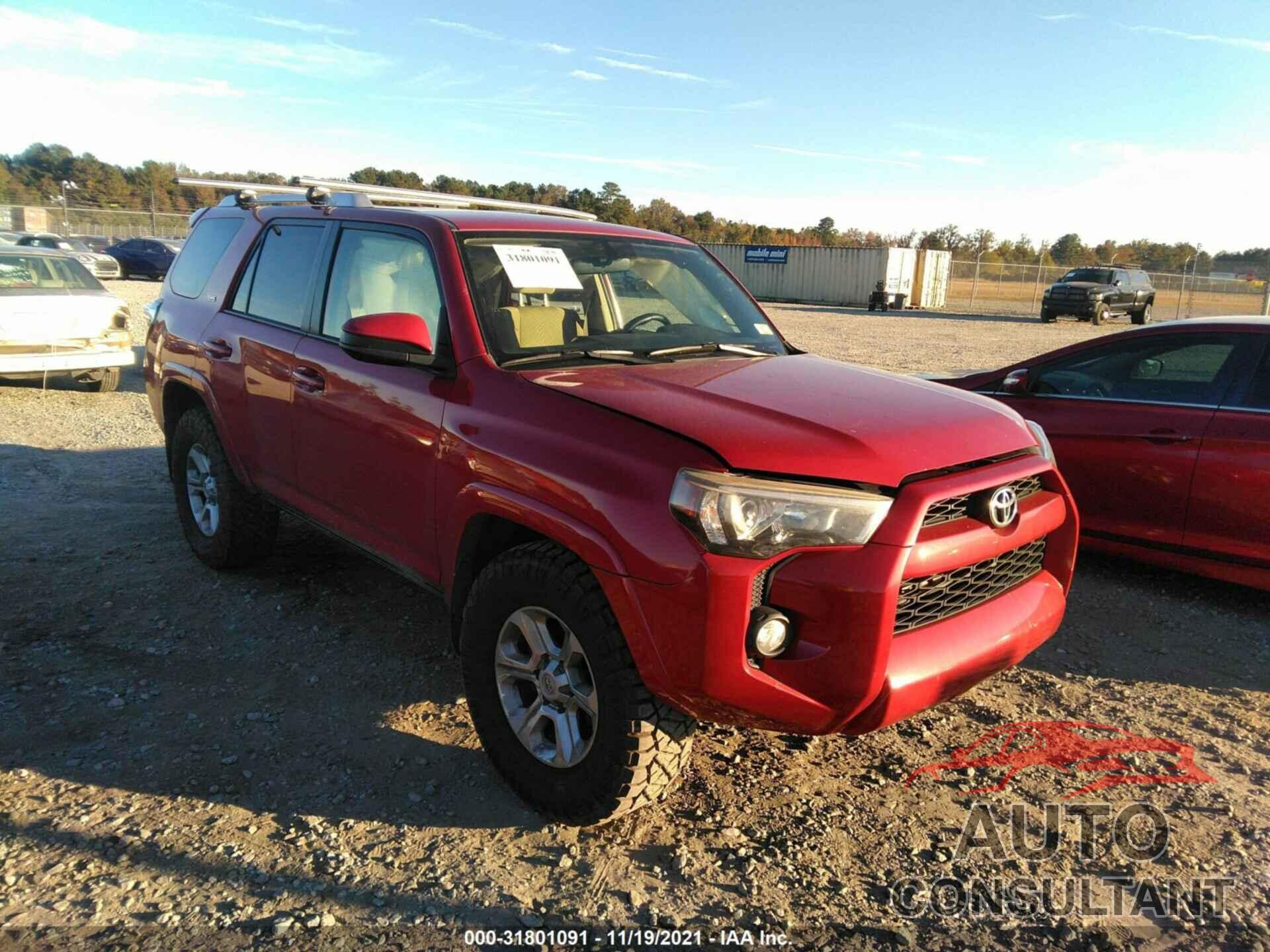 TOYOTA 4RUNNER 2017 - JTEZU5JR5H5163064