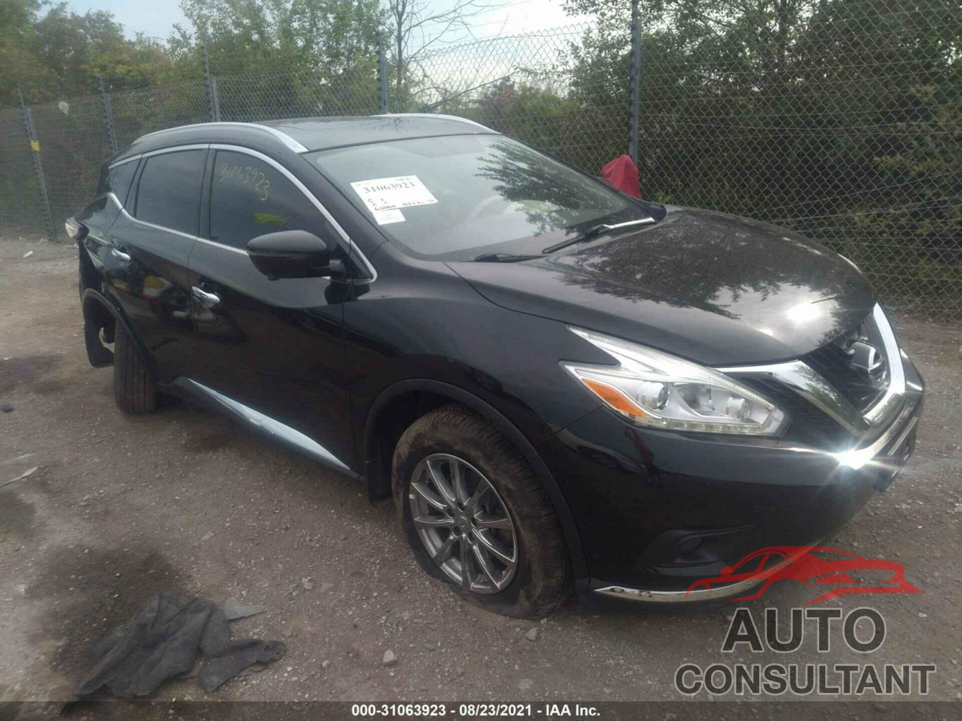 NISSAN MURANO 2016 - 5N1AZ2MH3GN127002