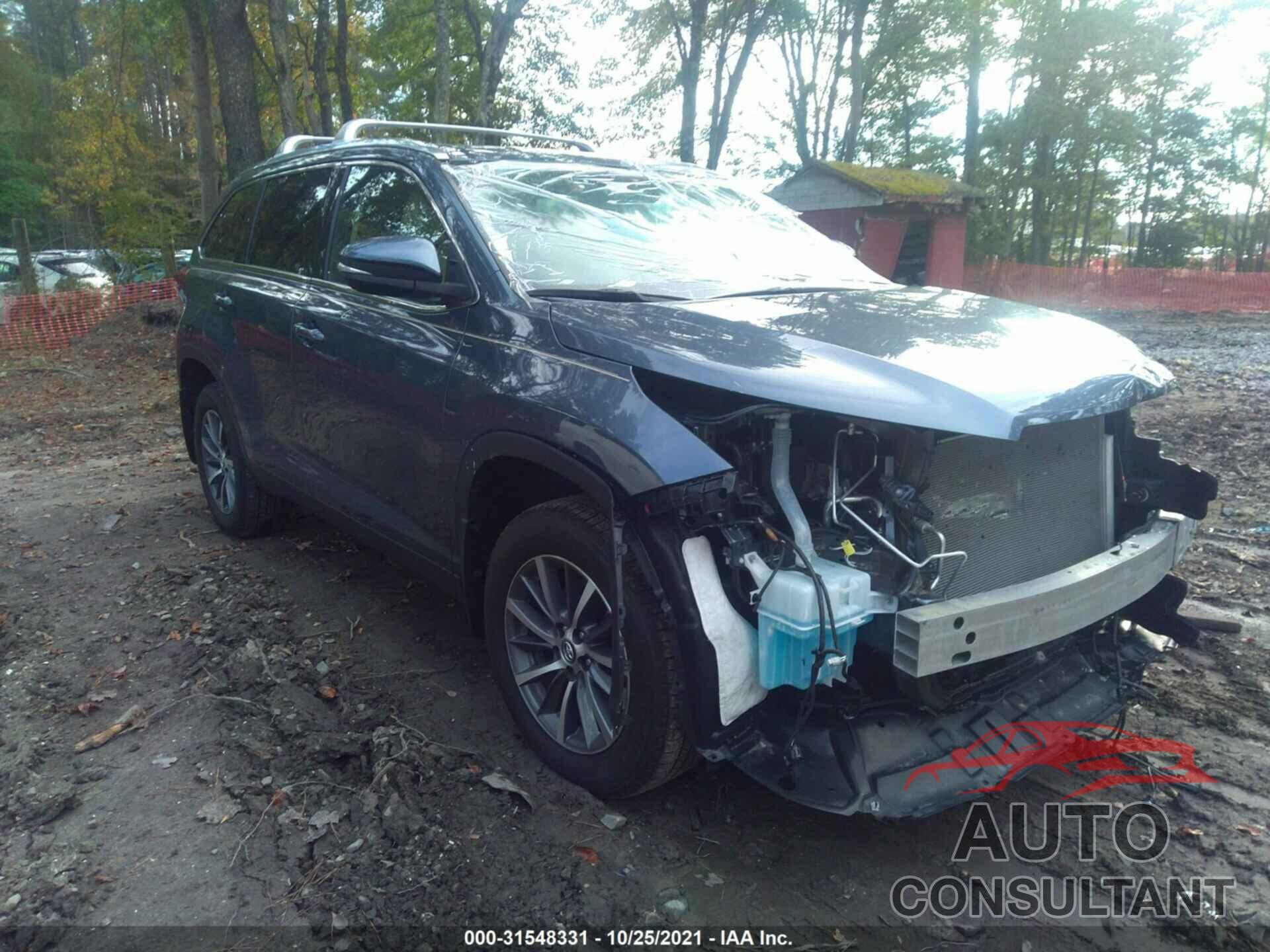 TOYOTA HIGHLANDER 2019 - 5TDJZRFH6KS941349