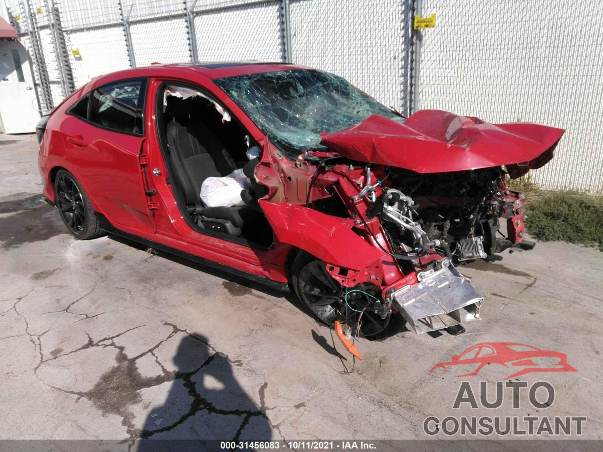 HONDA CIVIC HATCHBACK 2018 - SHHFK7H9XJU218786
