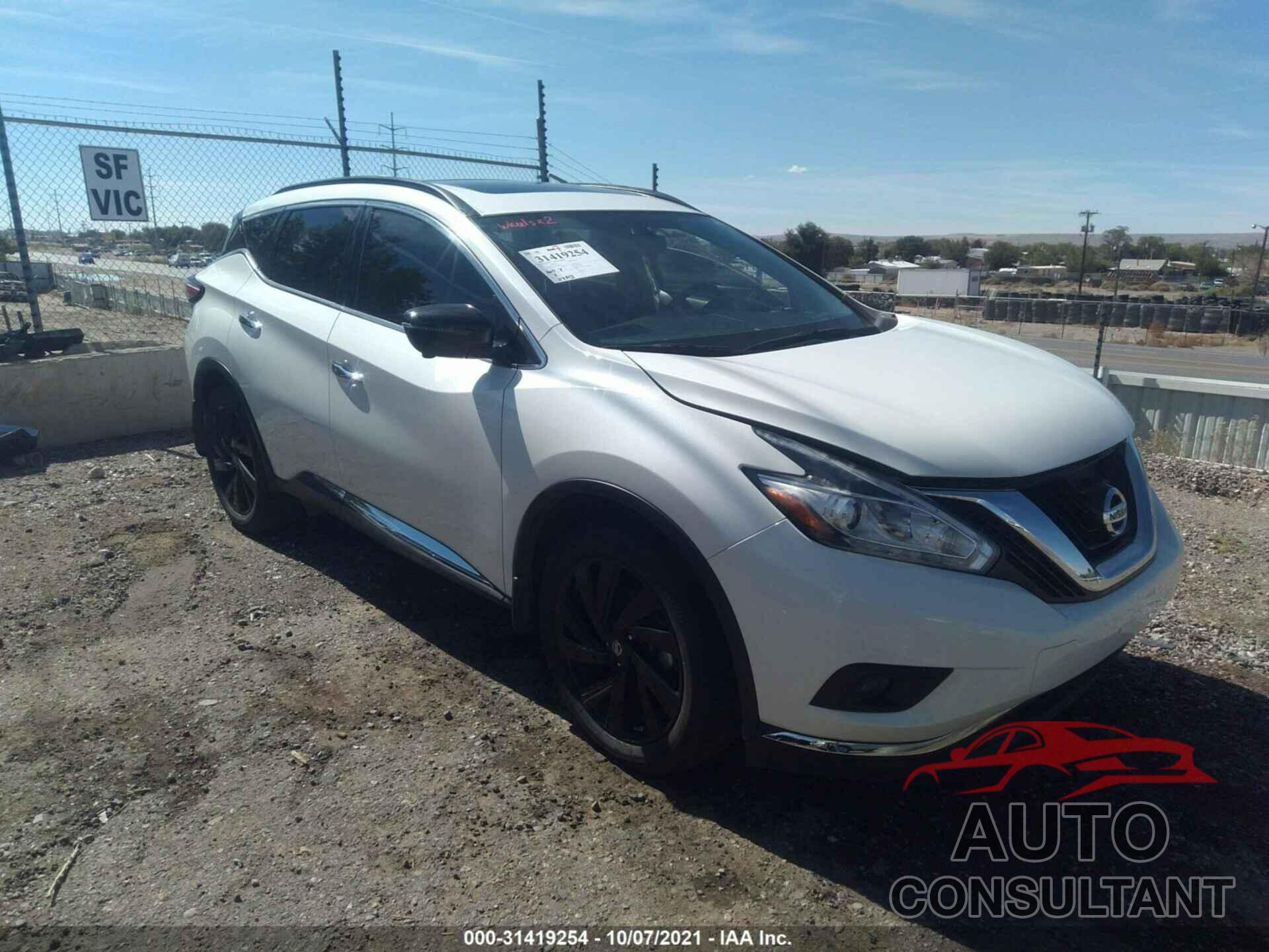 NISSAN MURANO 2017 - 5N1AZ2MG3HN162860