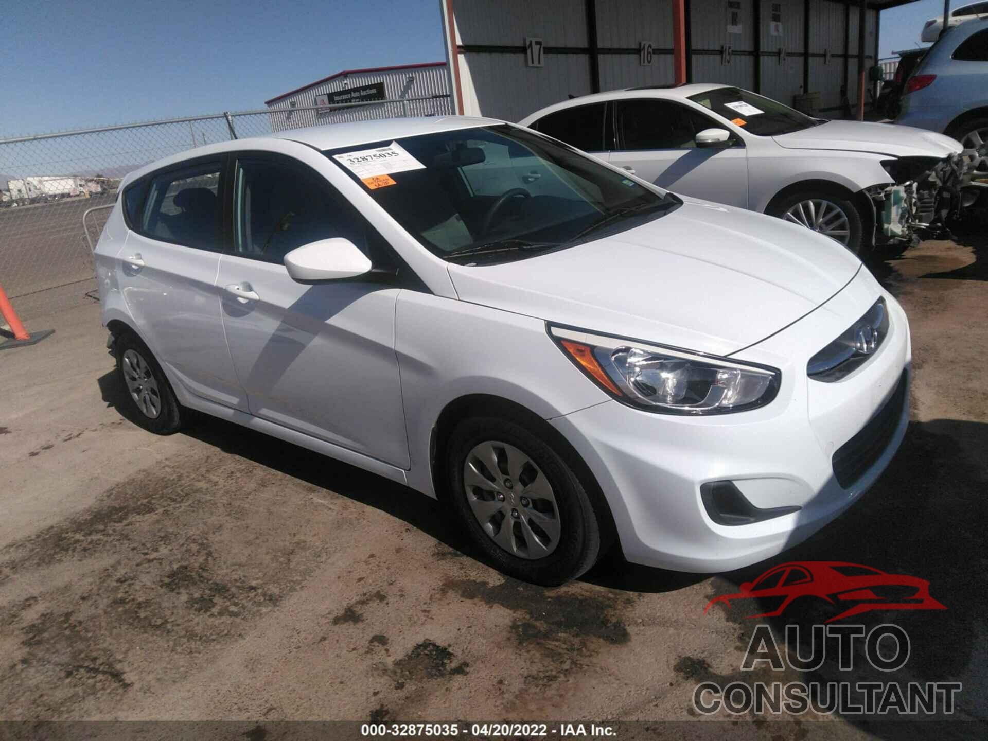 HYUNDAI ACCENT 2017 - KMHCT5AEXHU325797